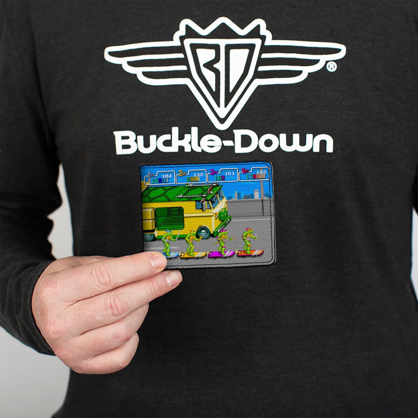 Bi-Fold Wallet - Teenage Mutant Ninja Turtles Skating Party Van Arcade Scene