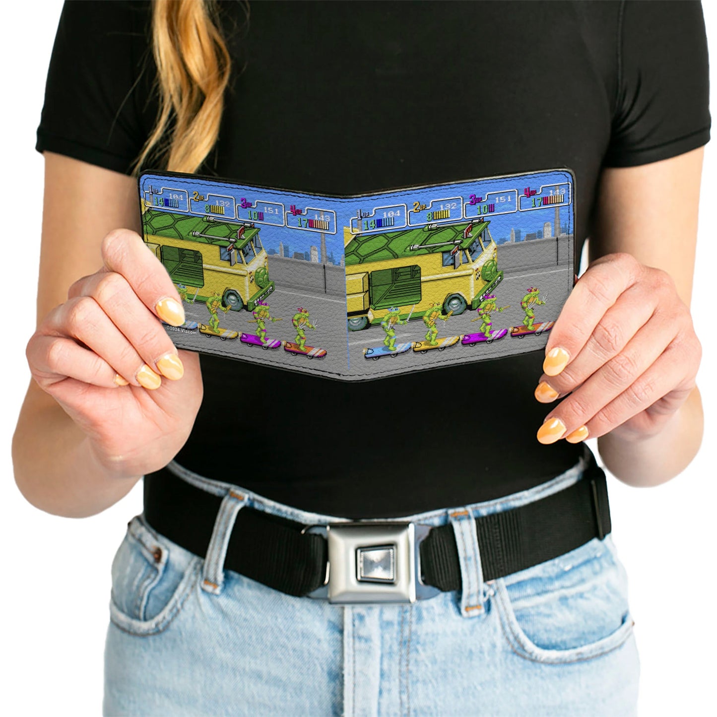 Bi-Fold Wallet - Teenage Mutant Ninja Turtles Skating Party Van Arcade Scene