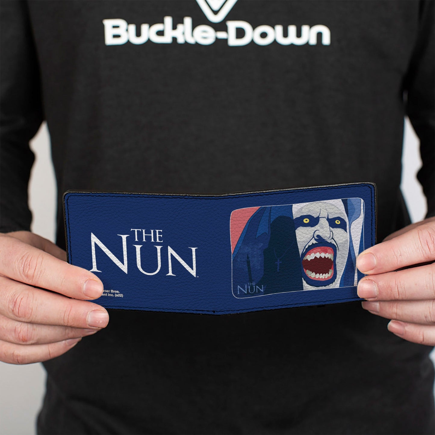 Bi-Fold Wallet - The Nun Screaming Nun Pose and Title Logo Blues