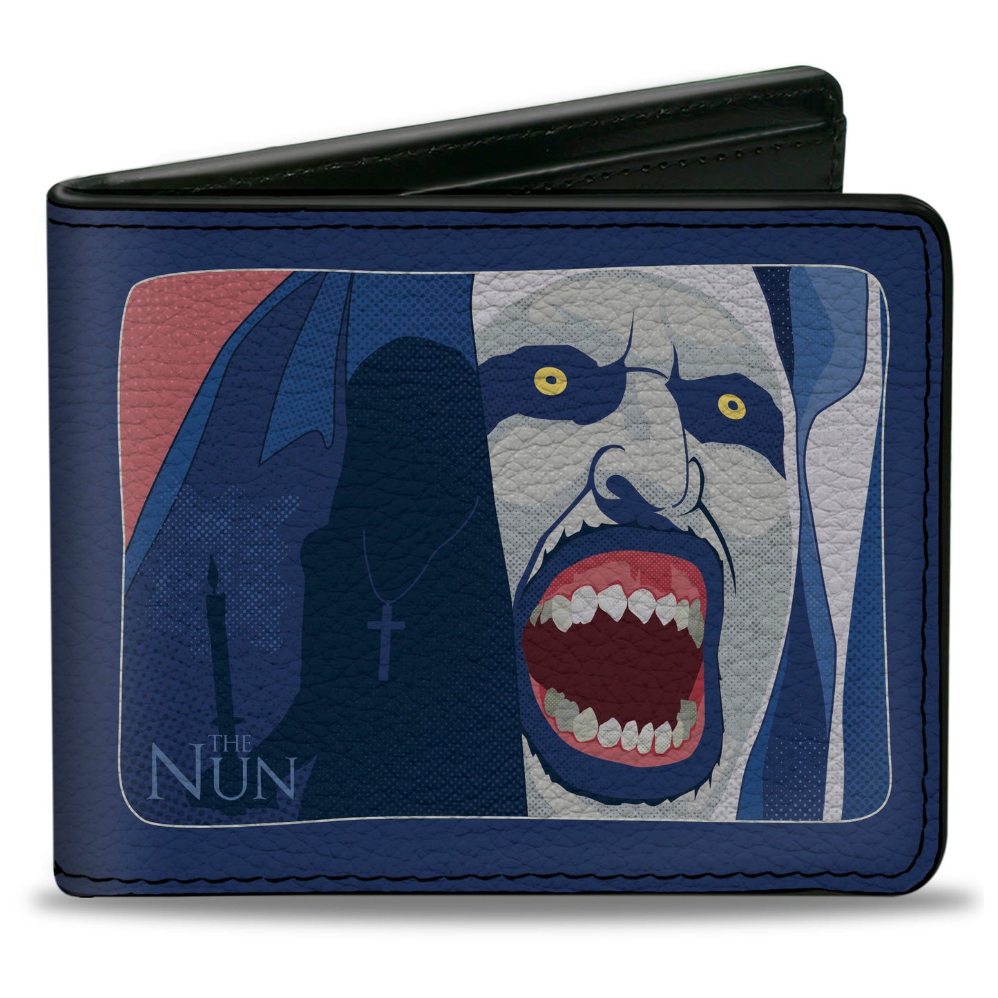 Bi-Fold Wallet - The Nun Screaming Nun Pose and Title Logo Blues