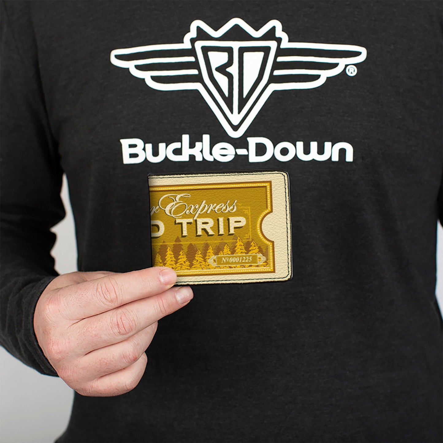 Bi-Fold Wallet - THE POLAR EXPRESS ROUND TRIP Train Ticket Golds