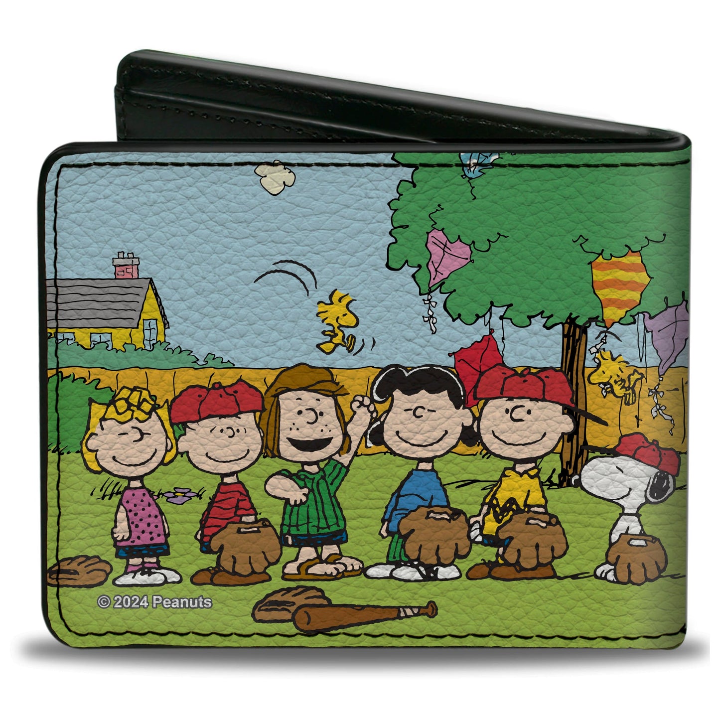 Bi-Fold Wallet - Peanuts Gang Backyard Baseball Group Pose