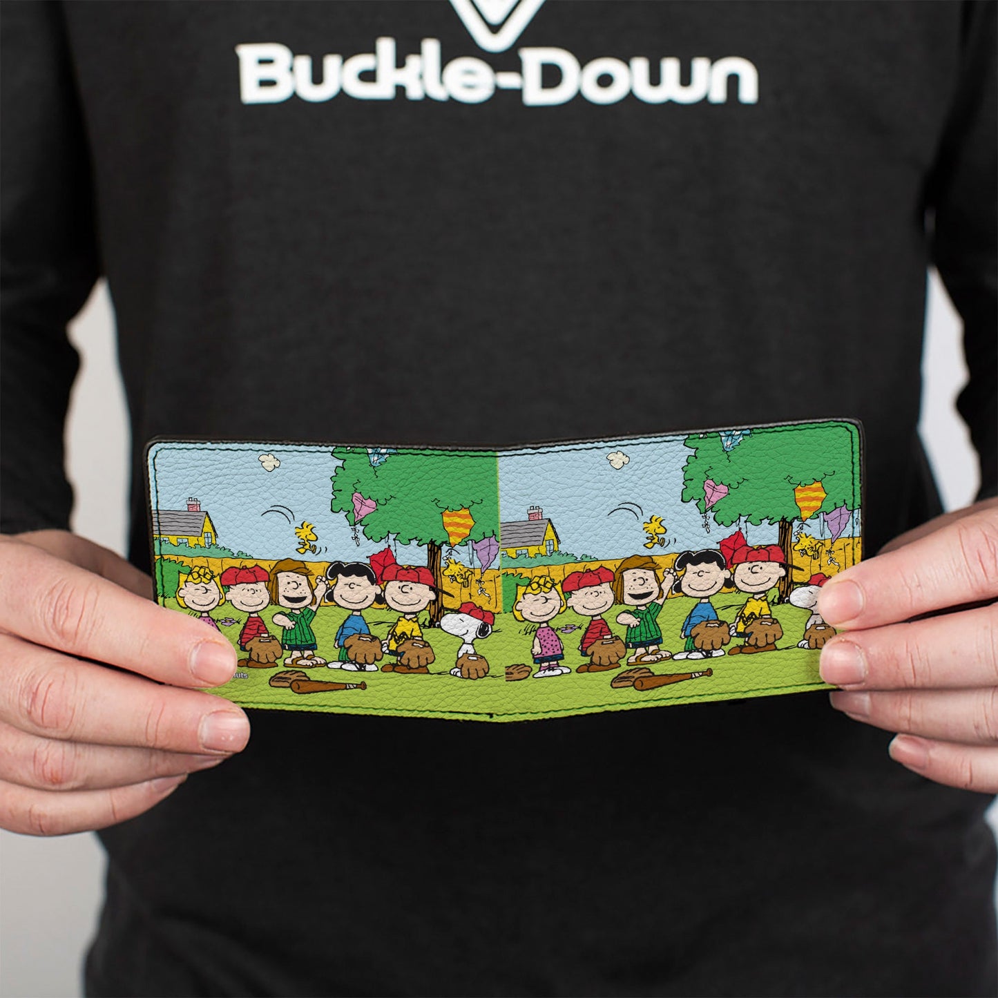 Bi-Fold Wallet - Peanuts Gang Backyard Baseball Group Pose
