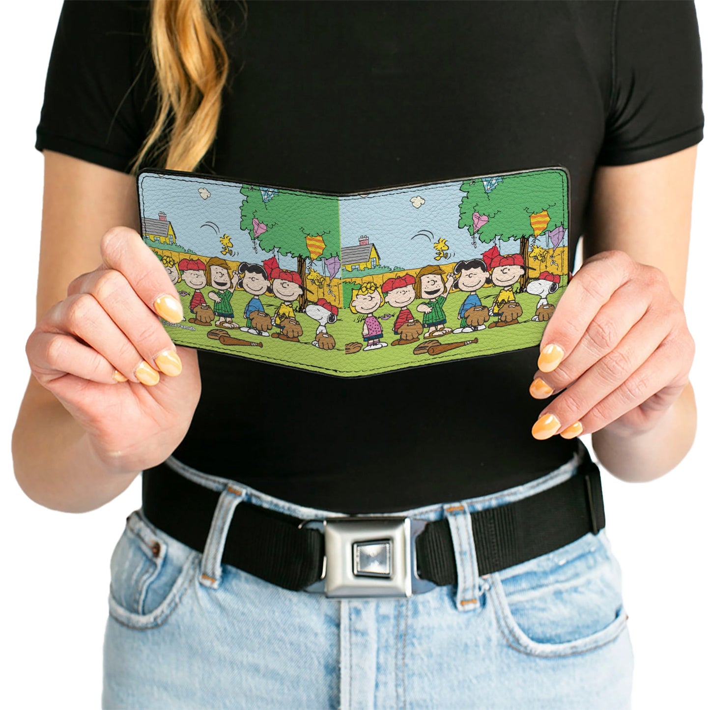 Bi-Fold Wallet - Peanuts Gang Backyard Baseball Group Pose