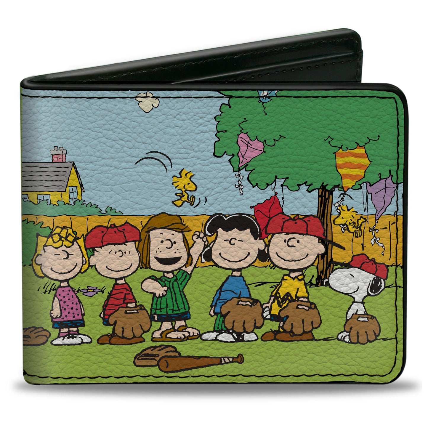 Bi-Fold Wallet - Peanuts Gang Backyard Baseball Group Pose