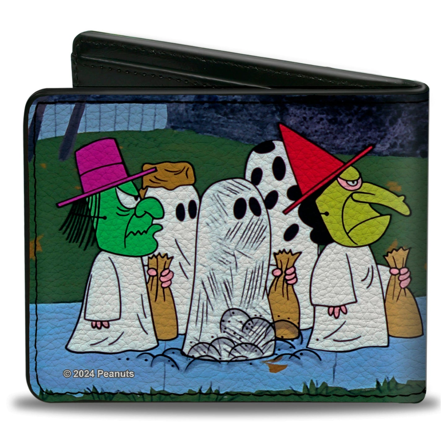 Bi-Fold Wallet - Peanuts Gang Halloween Trick or Treat Group Pose