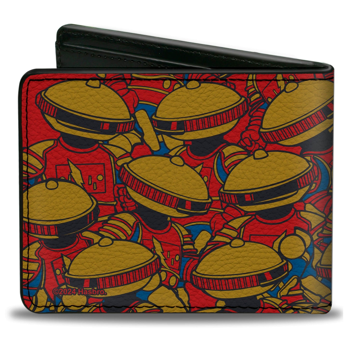 Bi-Fold Wallet - MMPR Power Rangers Retro Alpha 5 Pose Stacked