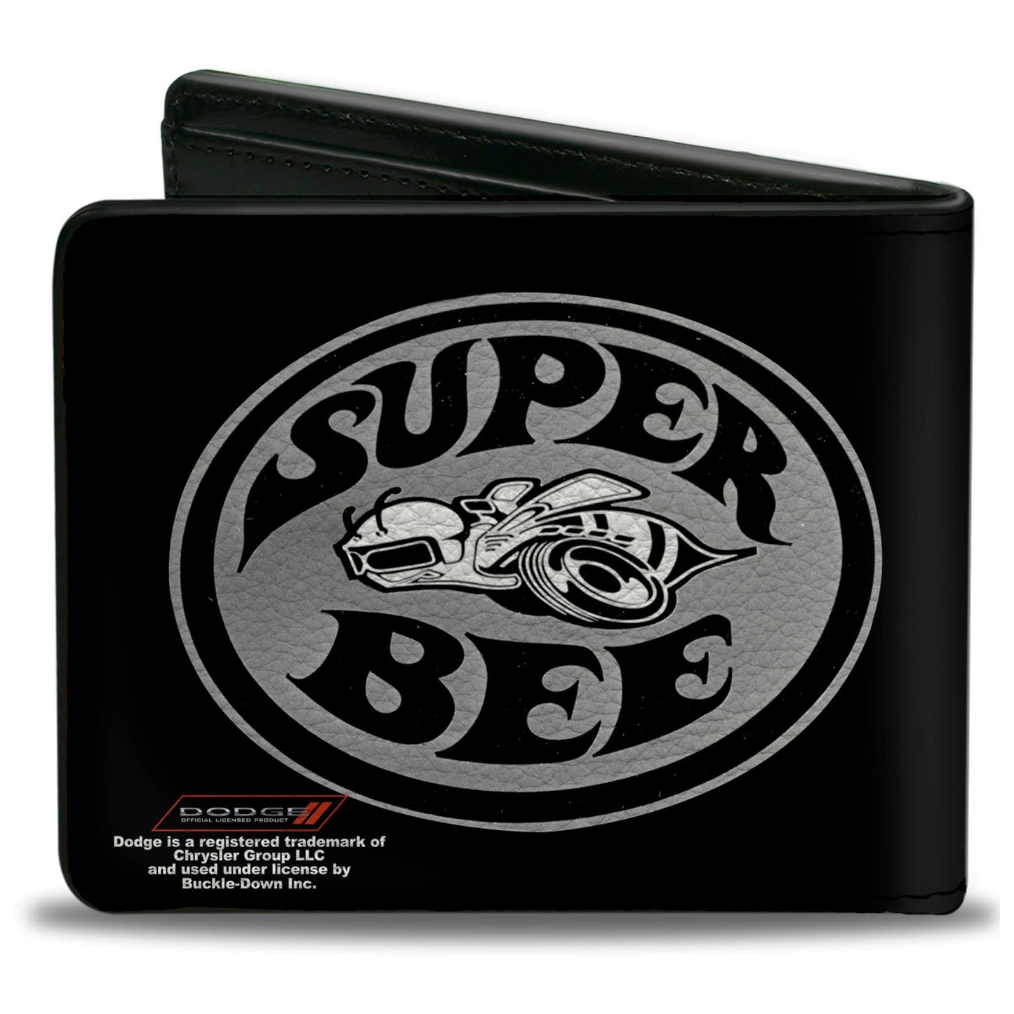 Bi-Fold Wallet - Dodge SUPER BEE Logo Black Grays White