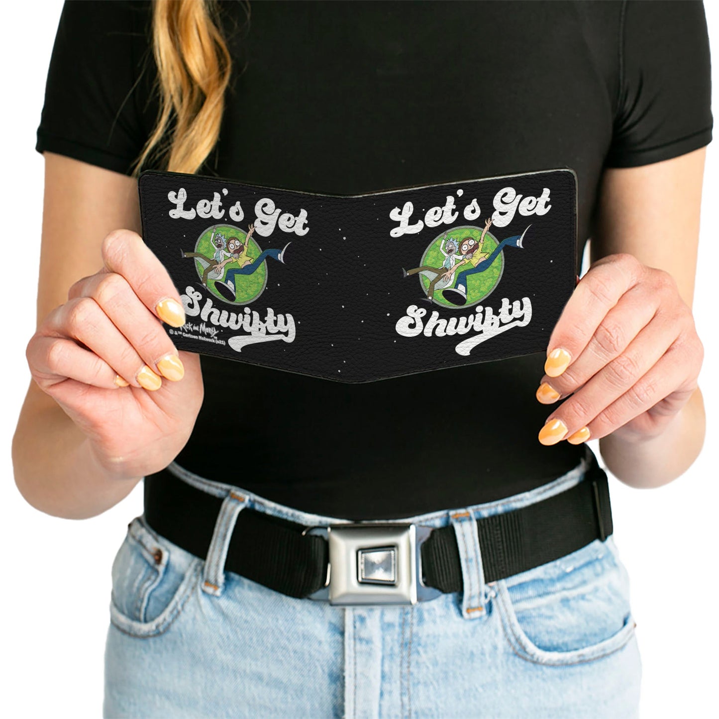 Bi-Fold Wallet - Rick and Morty LET’S GET SHWIFTY Black/White