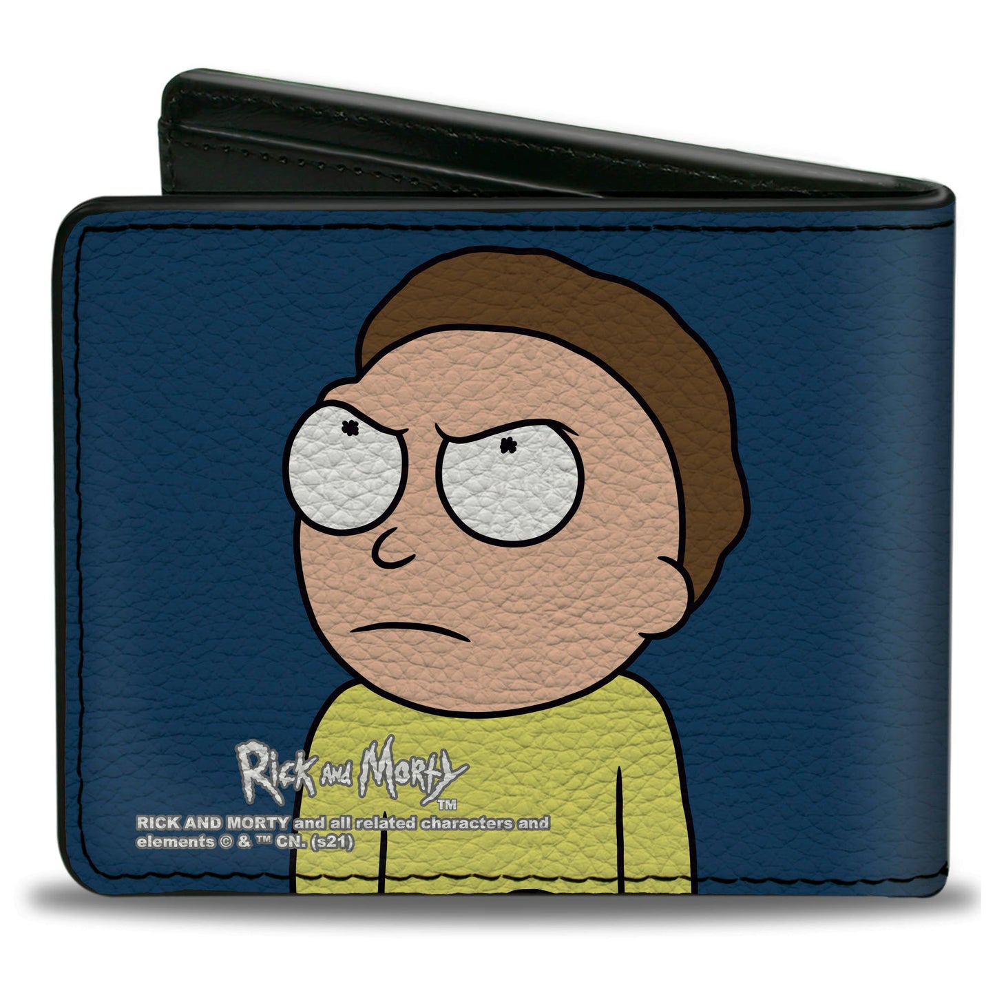 Bi-Fold Wallet - Rick and Morty Pose Blocks Black + Blue