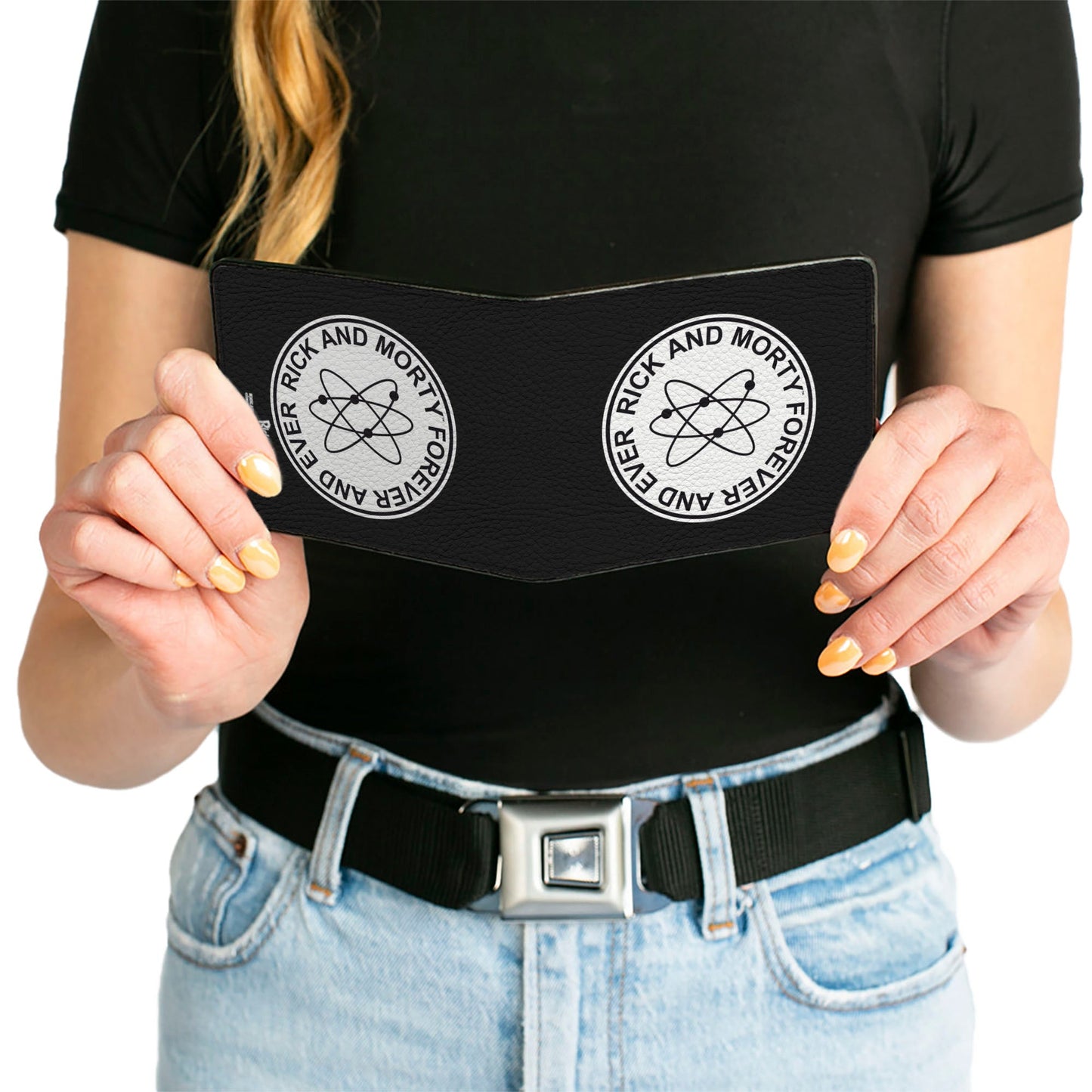 Bi-Fold Wallet - RICK AND MORTY FOREVER AND EVER Logo Black/White