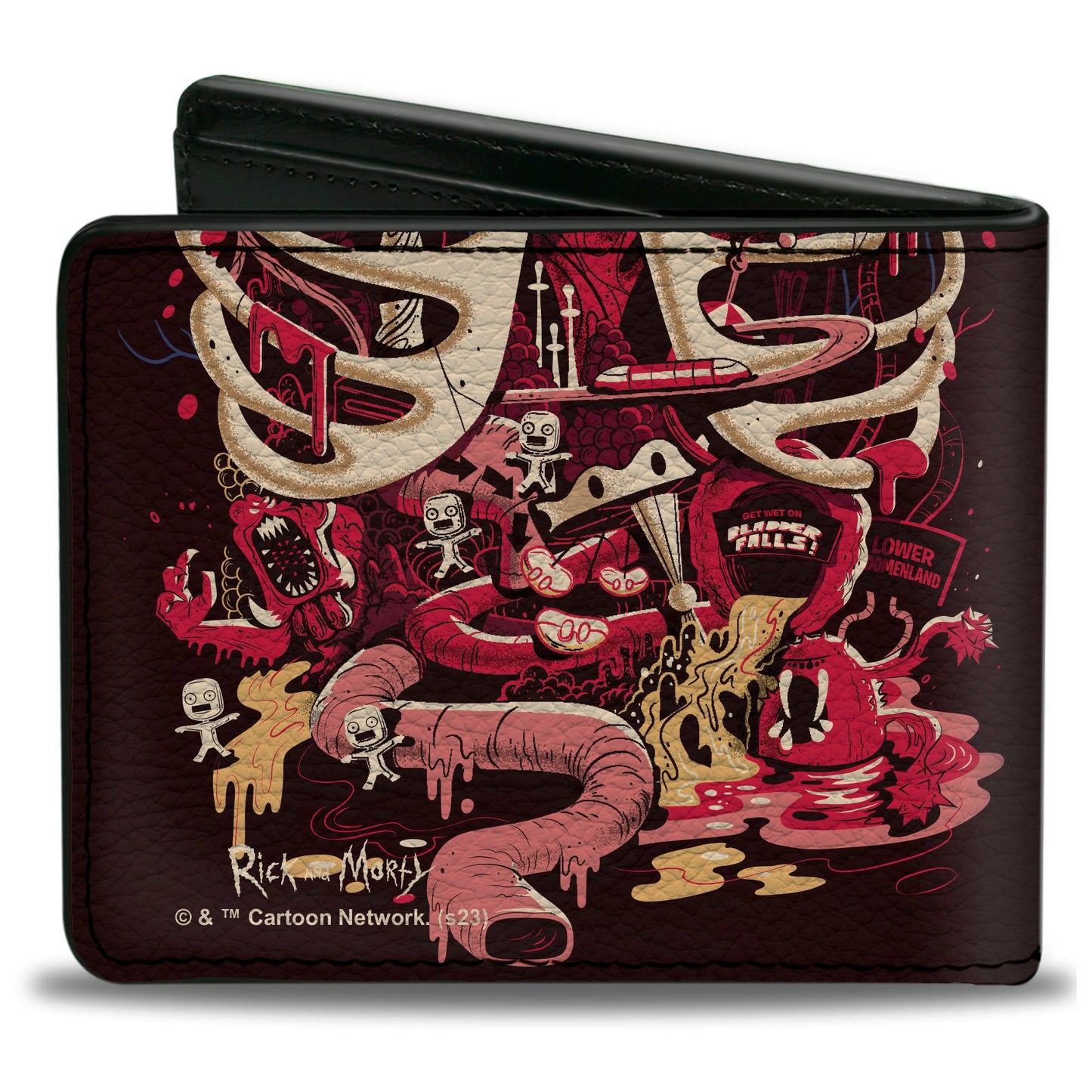 Bi-Fold Wallet - Rick and Morty ANATOMY PARK Rib Cage Scene Black