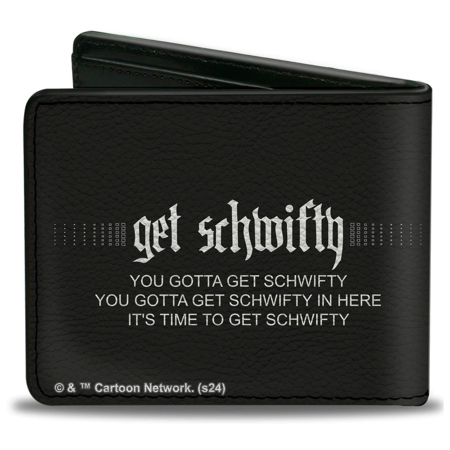 Bi-Fold Wallet - Rick and Morth Rick GET SCHWIFTY Quotes Black/White