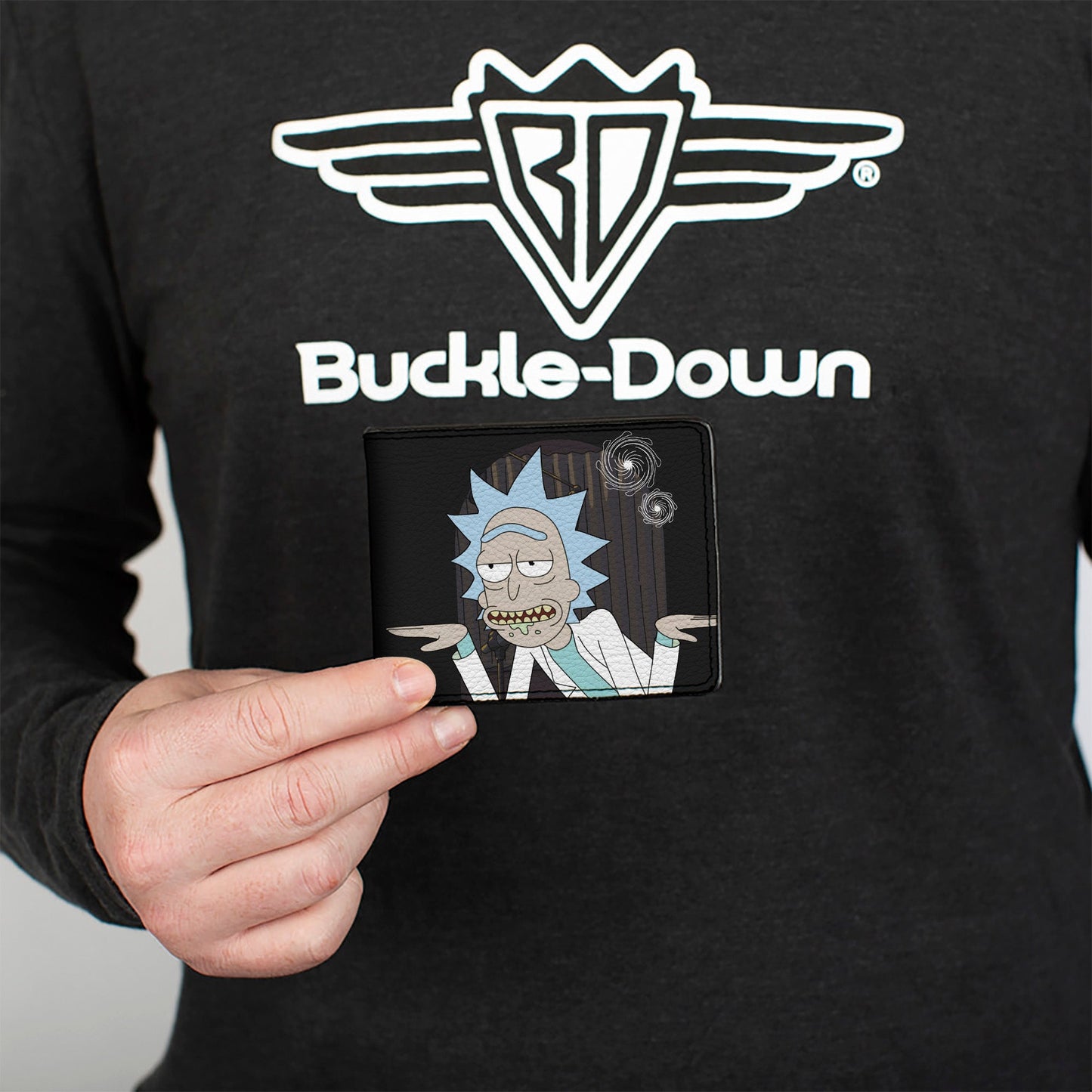 Bi-Fold Wallet - Rick and Morth Rick GET SCHWIFTY Quotes Black/White