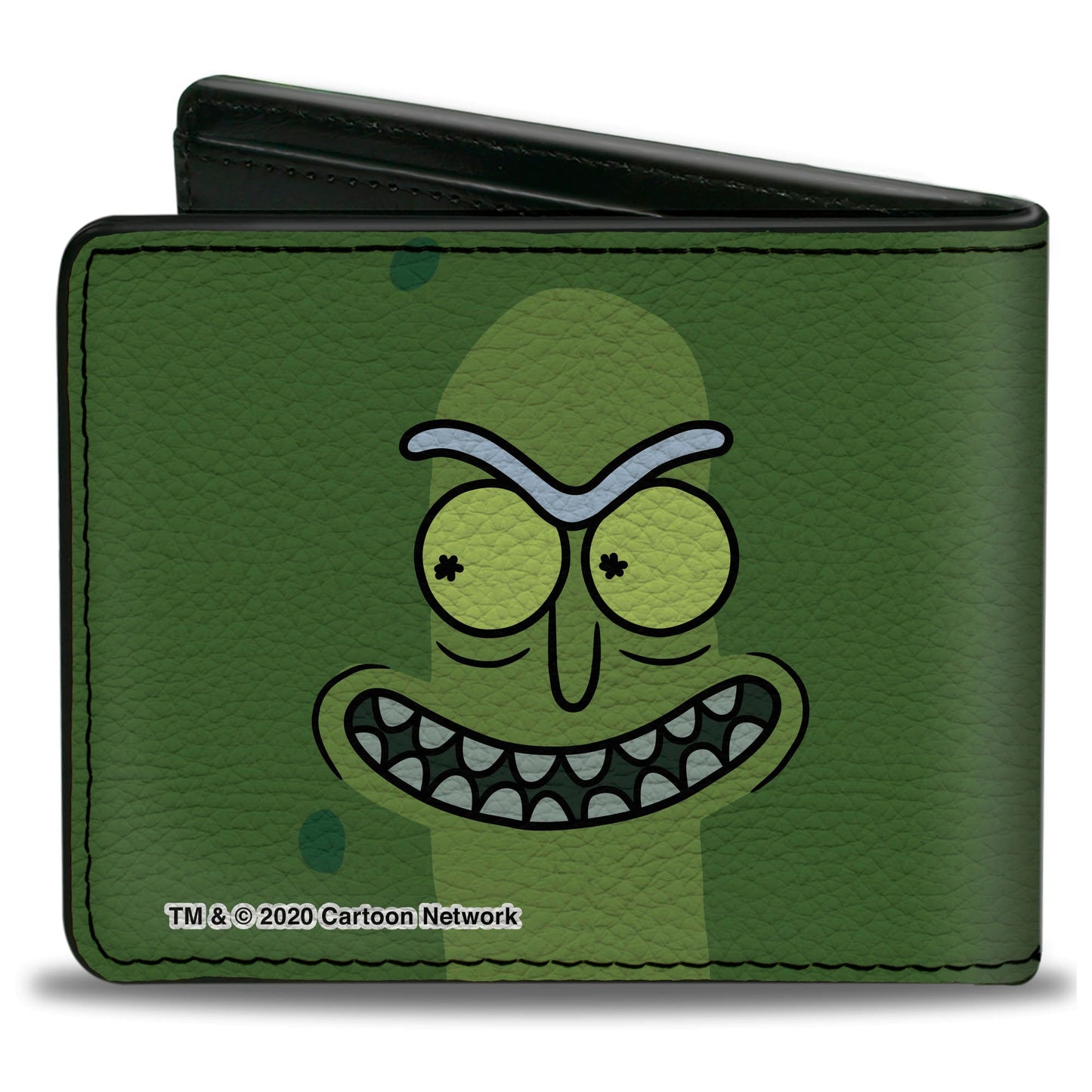 Bi-Fold Wallet - Rick and Morty Pickle Rick Grinning Greens