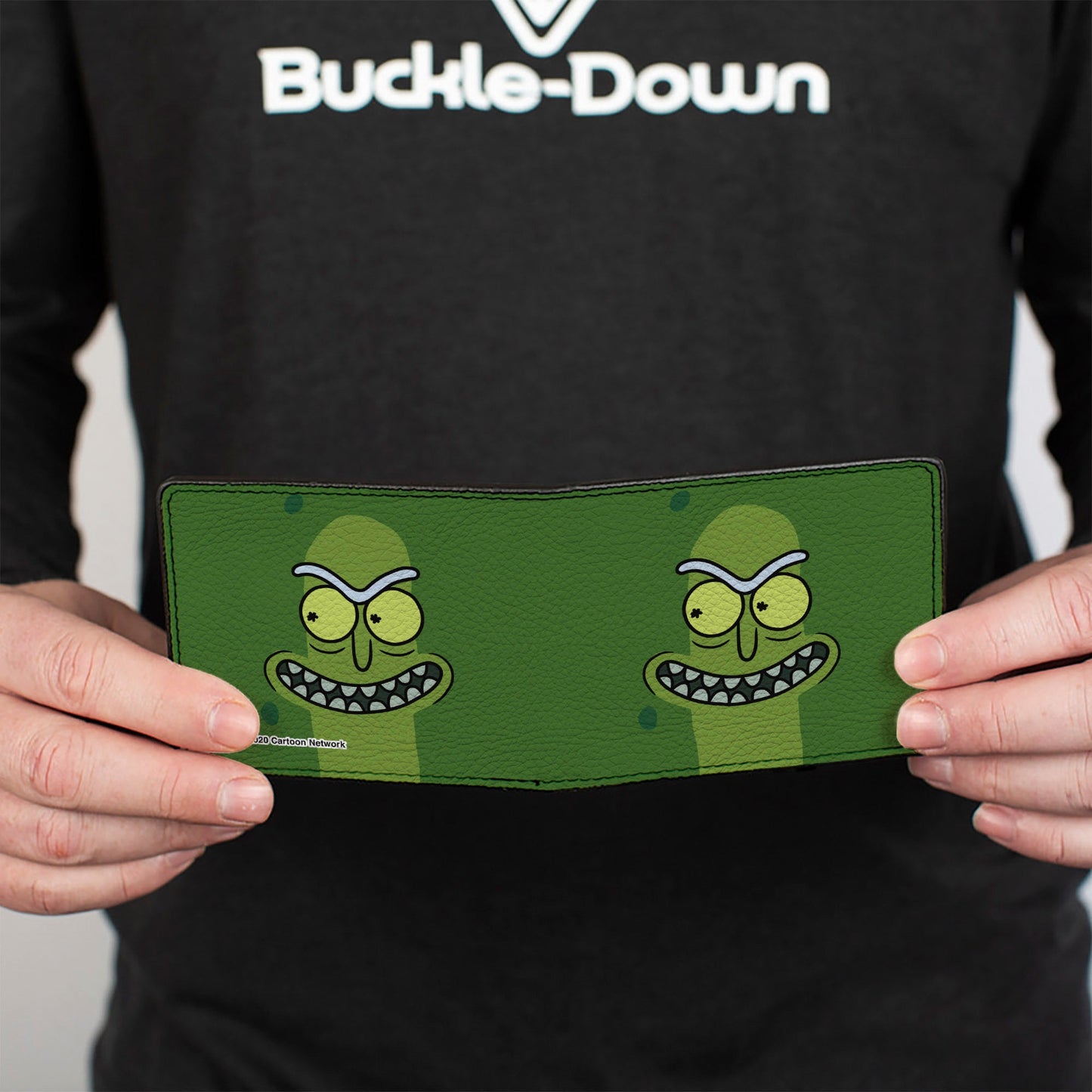 Bi-Fold Wallet - Rick and Morty Pickle Rick Grinning Greens