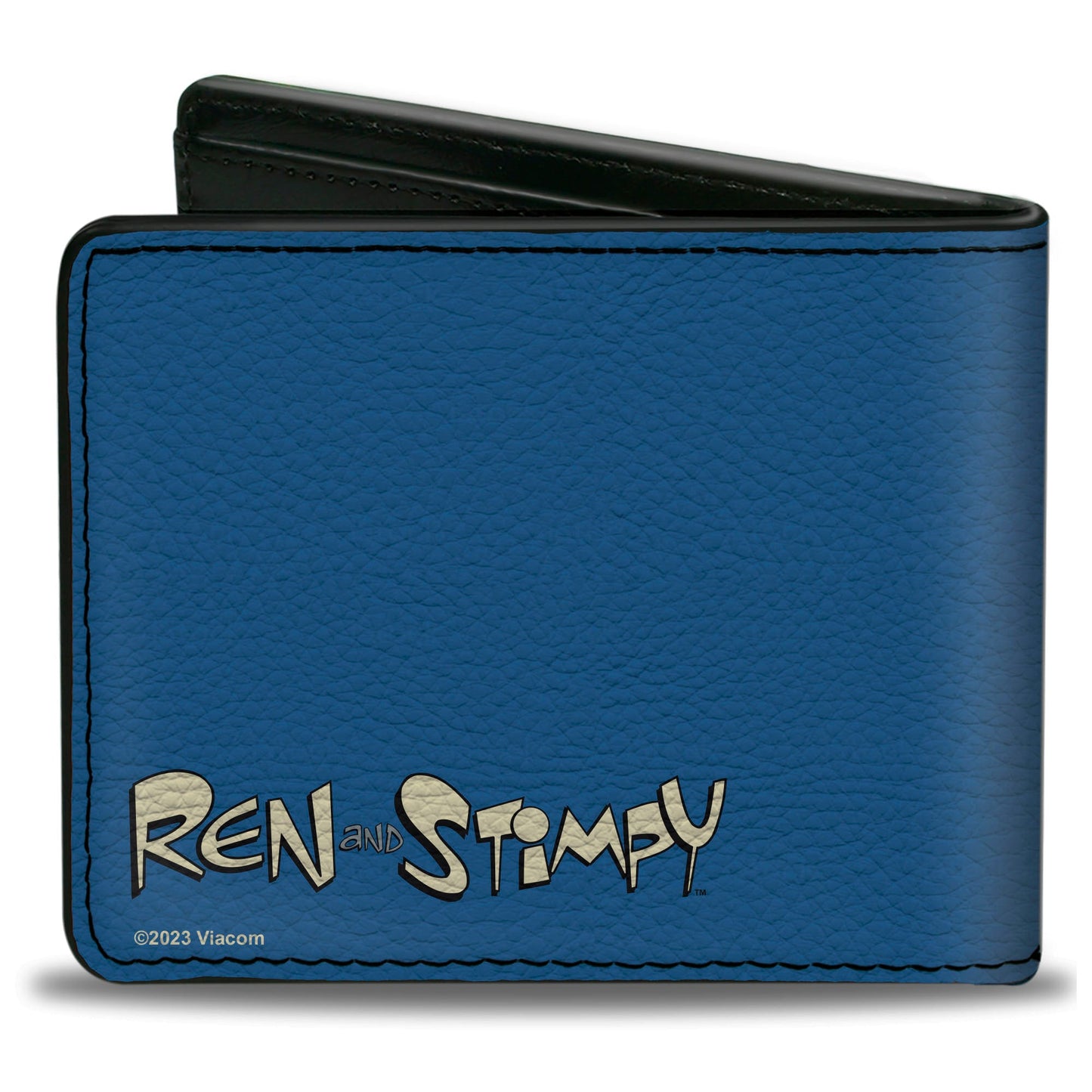 Bi-Fold Wallet - Ren and Stimpy Hands Behind Back Pose Blue