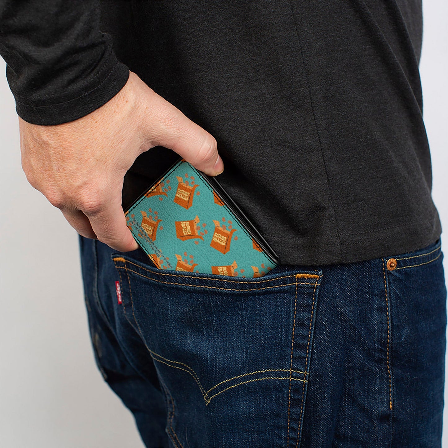 Bi-Fold Wallet - Scooby Doo Scooby Snacks Box Collage Blue