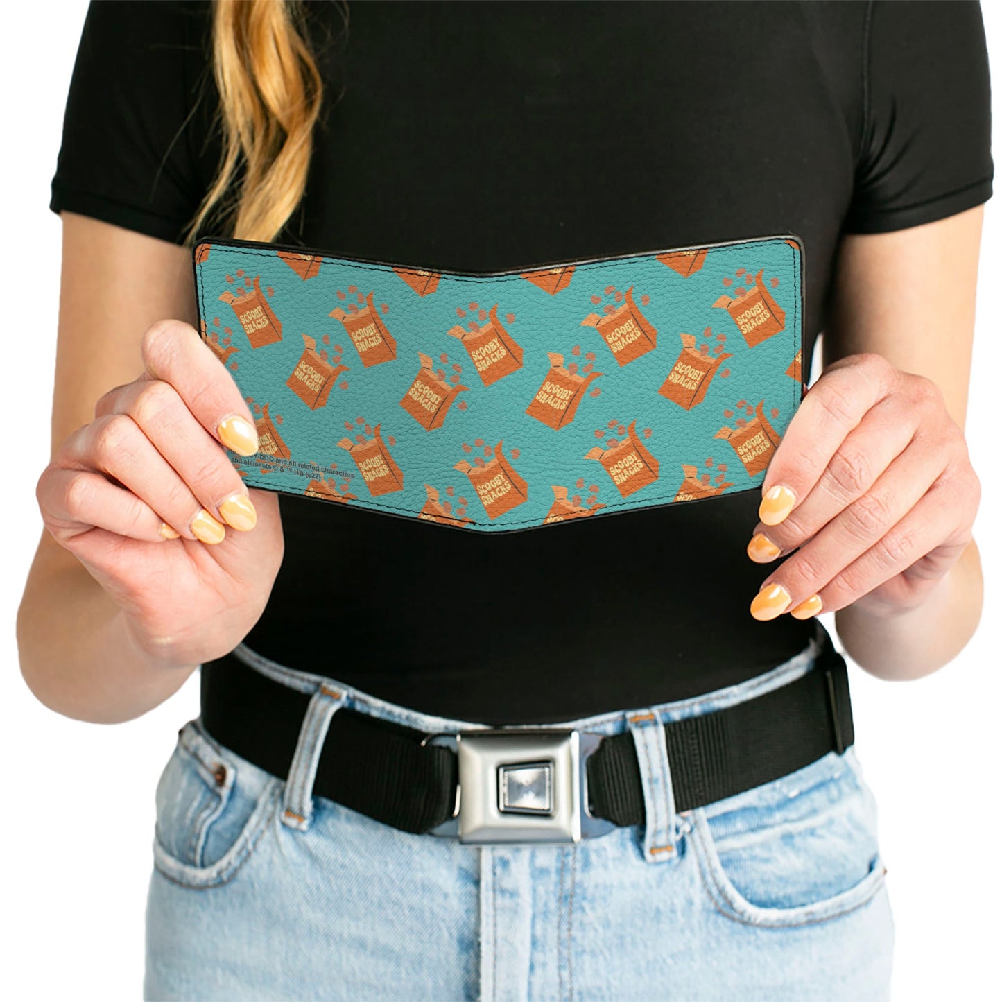 Bi-Fold Wallet - Scooby Doo Scooby Snacks Box Collage Blue