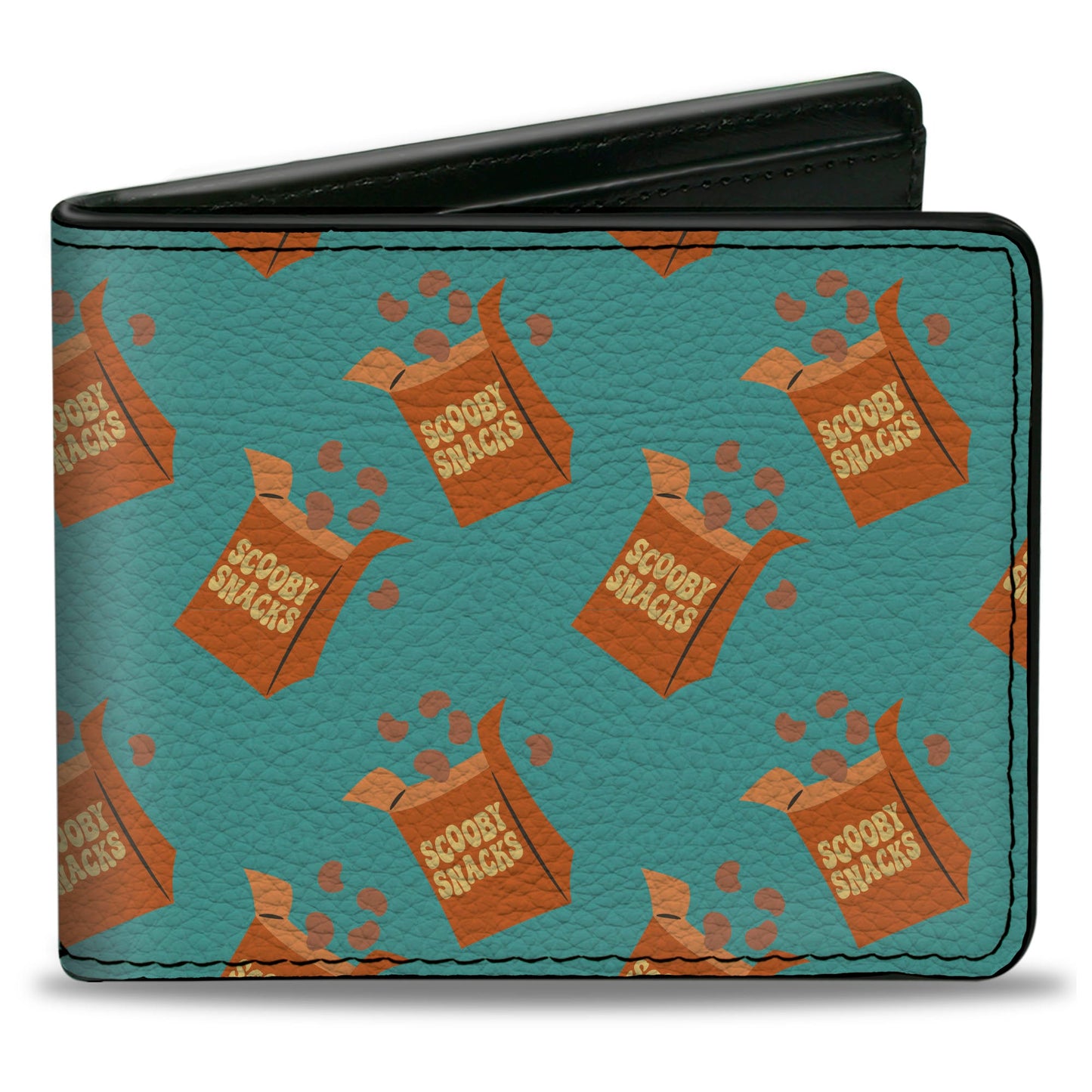 Bi-Fold Wallet - Scooby Doo Scooby Snacks Box Collage Blue