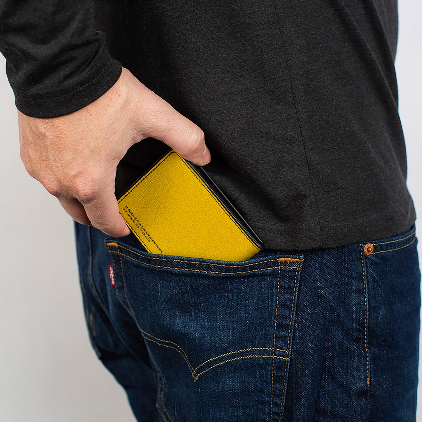Bi-Fold Wallet - Scooby Doo WOULD YOU DO IT FOR A SCOOBY SNACK? Pose Yellow/Pink/Black
