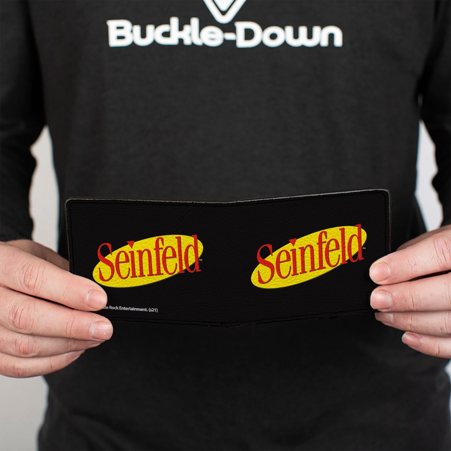 Bi-Fold Wallet - SEINFELD Spotlight Logo Black Yellow Red