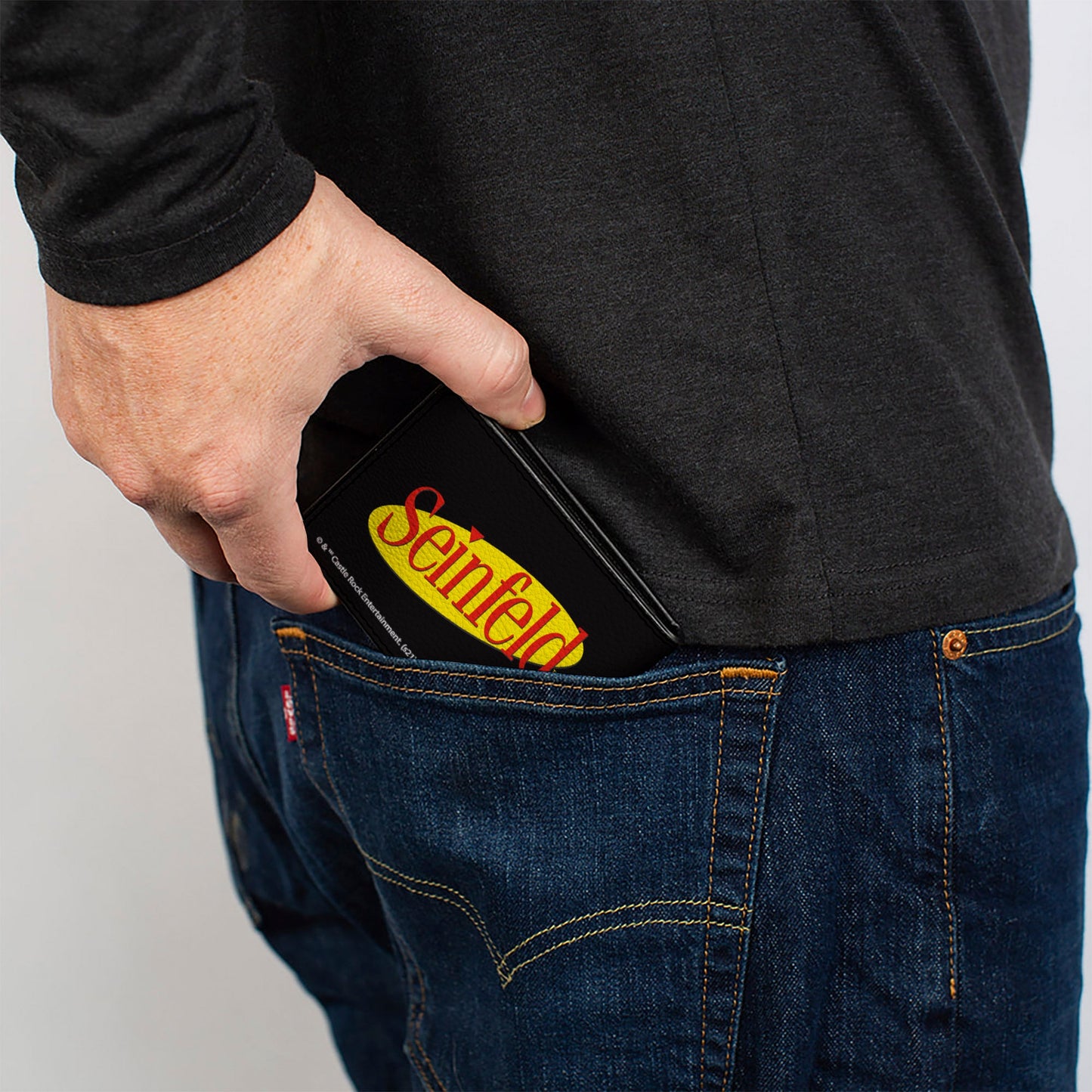 Bi-Fold Wallet - SEINFELD Spotlight Logo Black Yellow Red