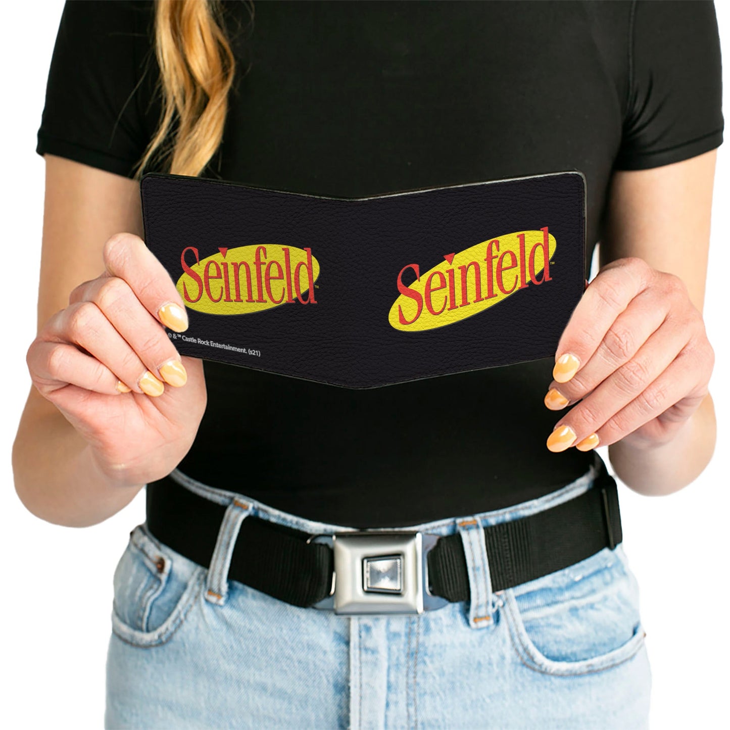 Bi-Fold Wallet - SEINFELD Spotlight Logo Black Yellow Red