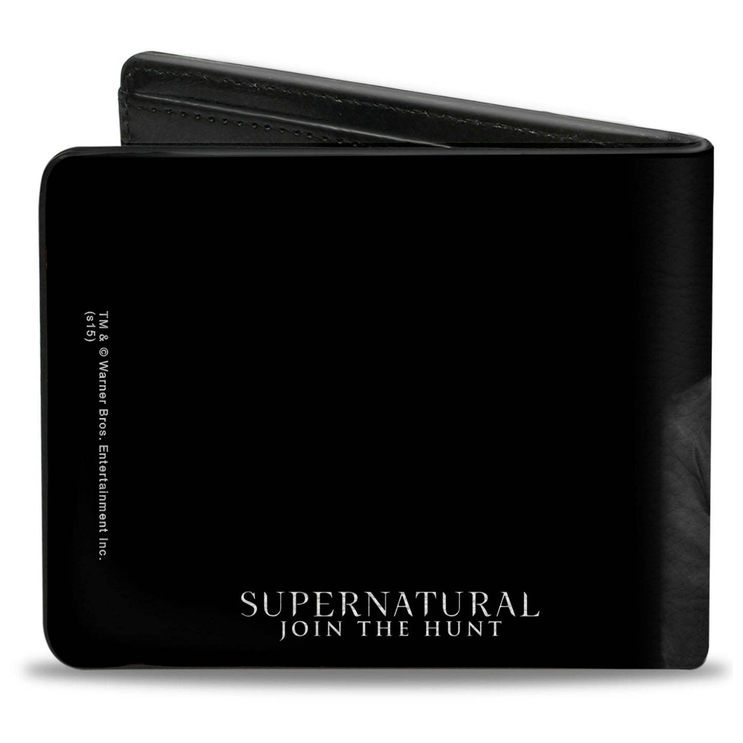 Bi-Fold Wallet - Castiel Pose I'M THE ONE WHO GRIPPED YOU TIGHT AND RAISED YOU FROM PERDITION + SUPERNATURAL Black Grays Red White