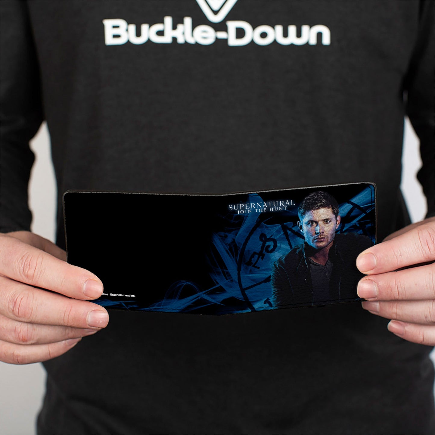 Bi-Fold Wallet - SUPERNATURAL Dean Pose2 JOIN THE HUNT Blues White