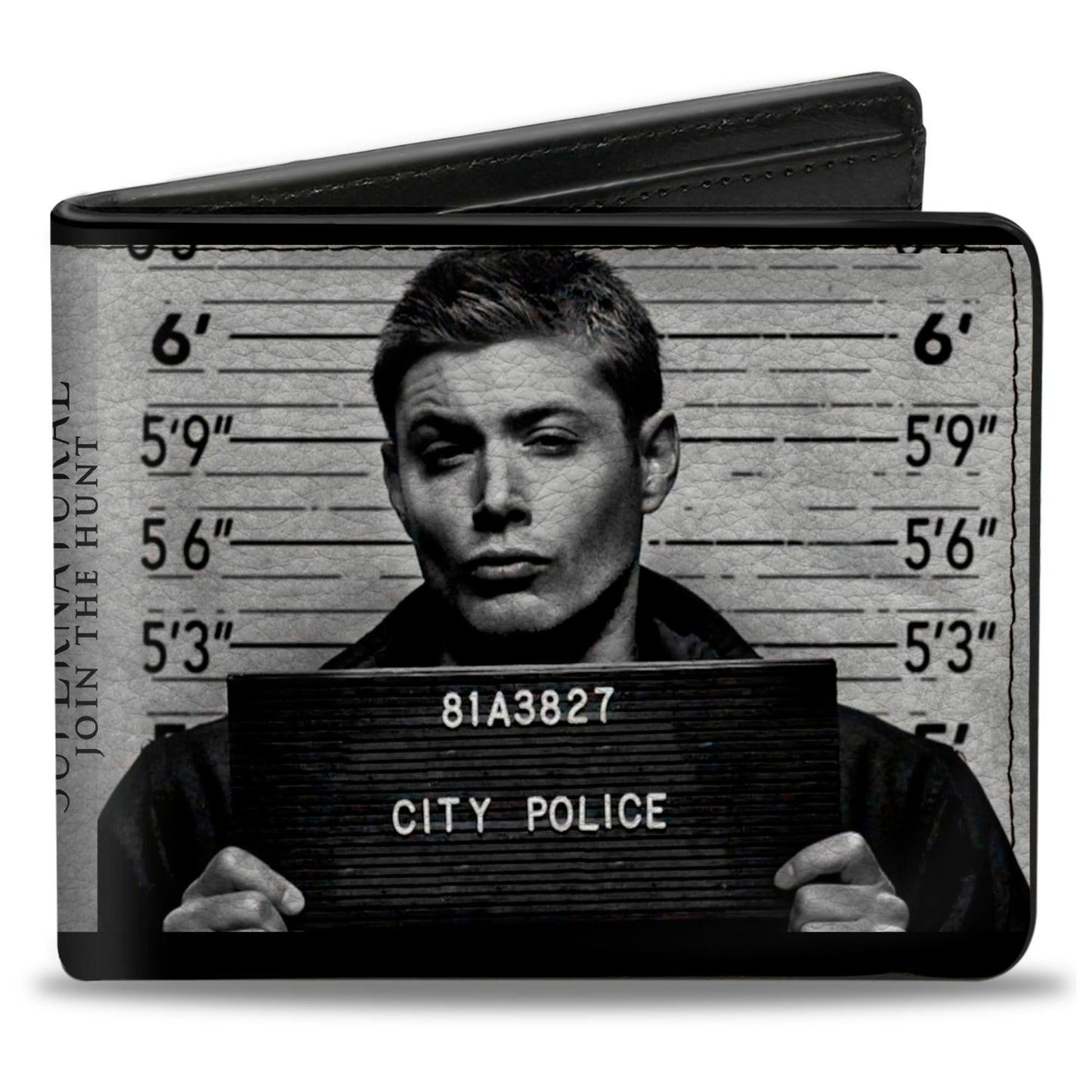 Bi-Fold Wallet - Supernatural Dean + Sam Mug Shots Grays Black White