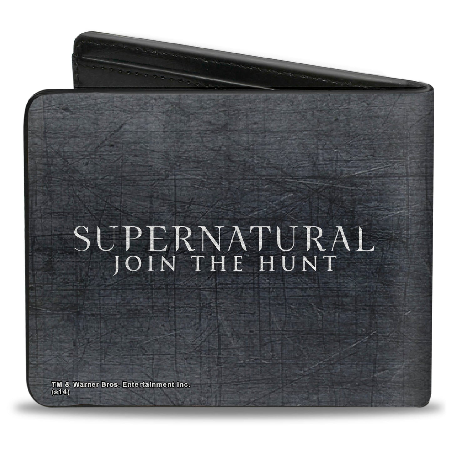 Bi-Fold Wallet - Supernatural NOTHING IN OUR LIVES IS SIMPLE Devil's Trap Symbol + Logo Grays
