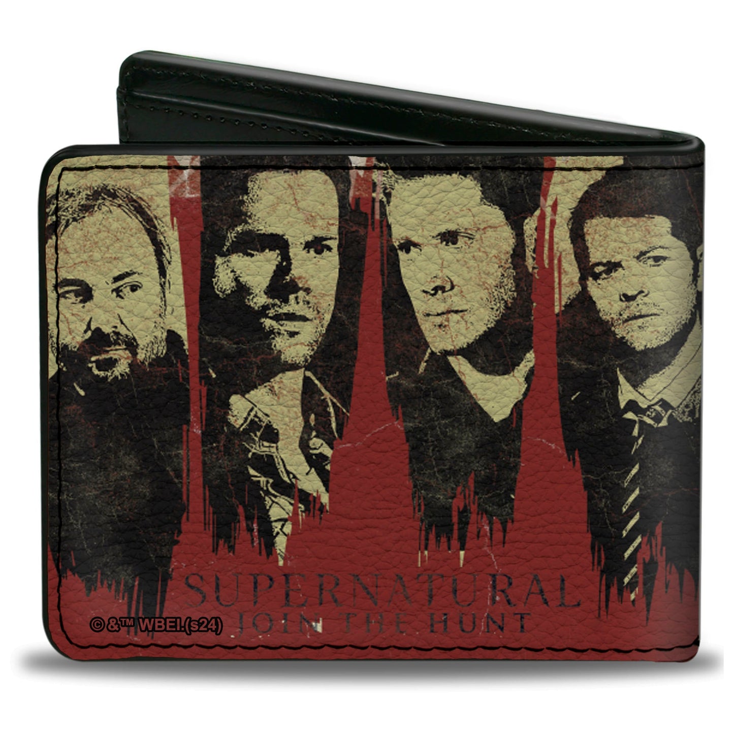 Bi-Fold Wallet - SUPERNATURAL SAVING PEOPLE HUNTING THINGS 4-Character Poses Red/Beige/Black
