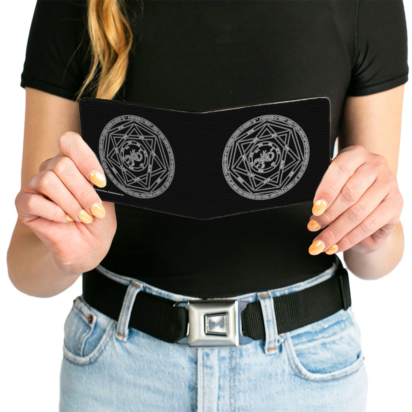 Bi-Fold Wallet - Supernatural Devil's Trap Pentagram Black White