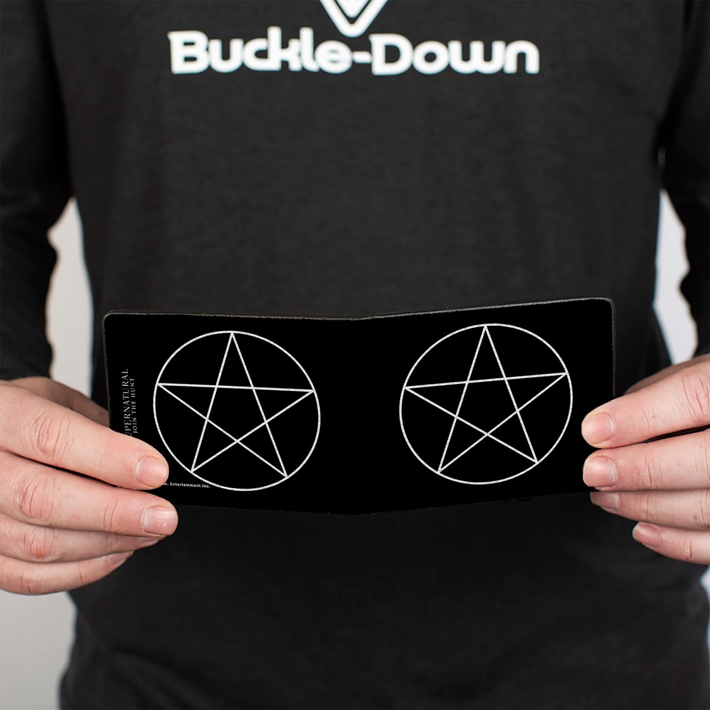 Bi-Fold Wallet - Supernatural Pentagram Black White