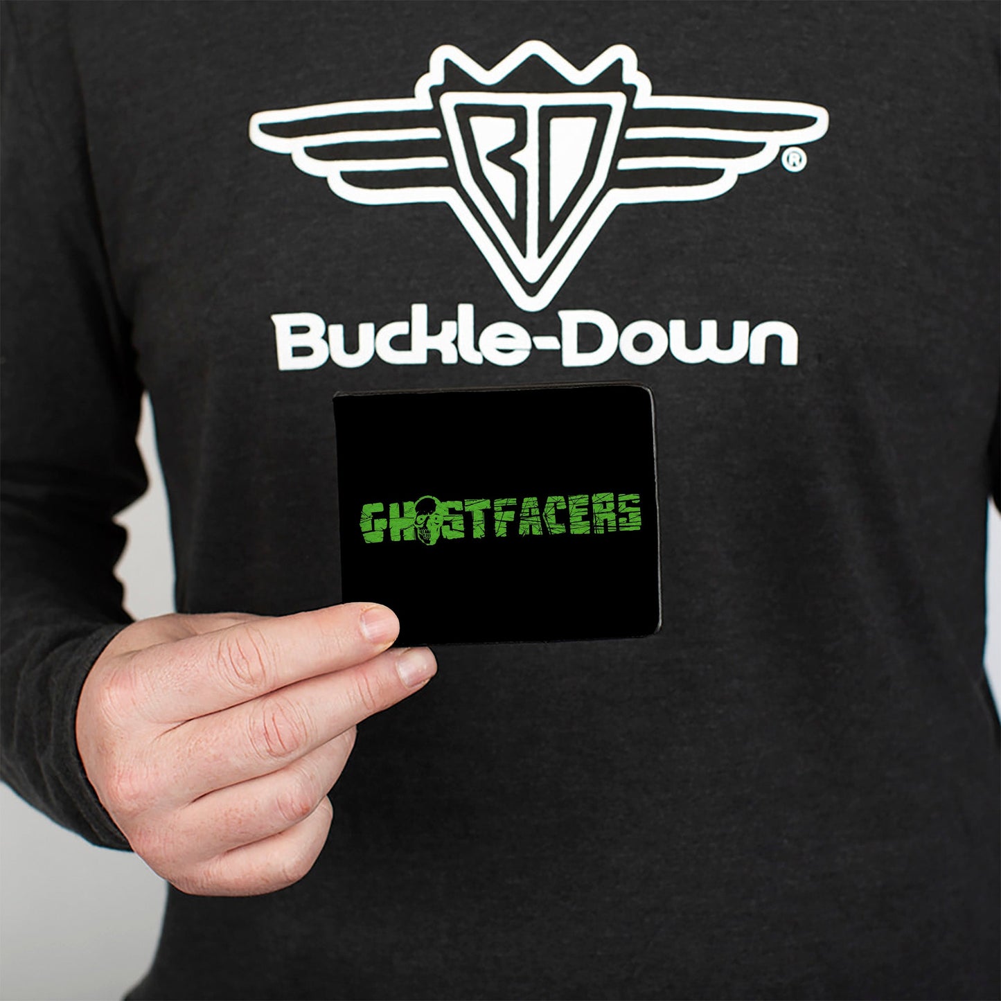 Bi-Fold Wallet - GHOSTFACERS Logo Black Green