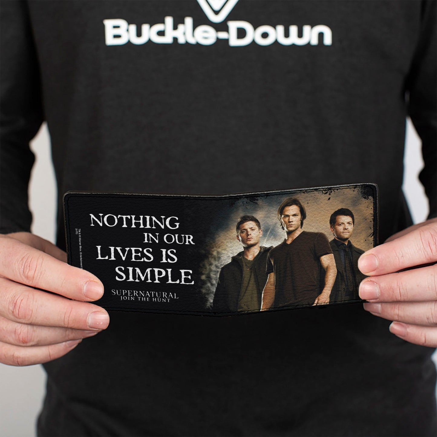 Bi-Fold Wallet - Dean, Sam & Castiel Group + NOTHING IN OUR LIVES IS SIMPLE-SUPERNATURAL