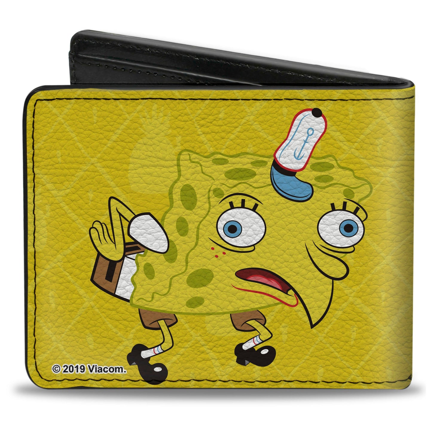 Bi-Fold Wallet - Mocking SpongeBob Pose Pineapple CLOSE-UP Yellows