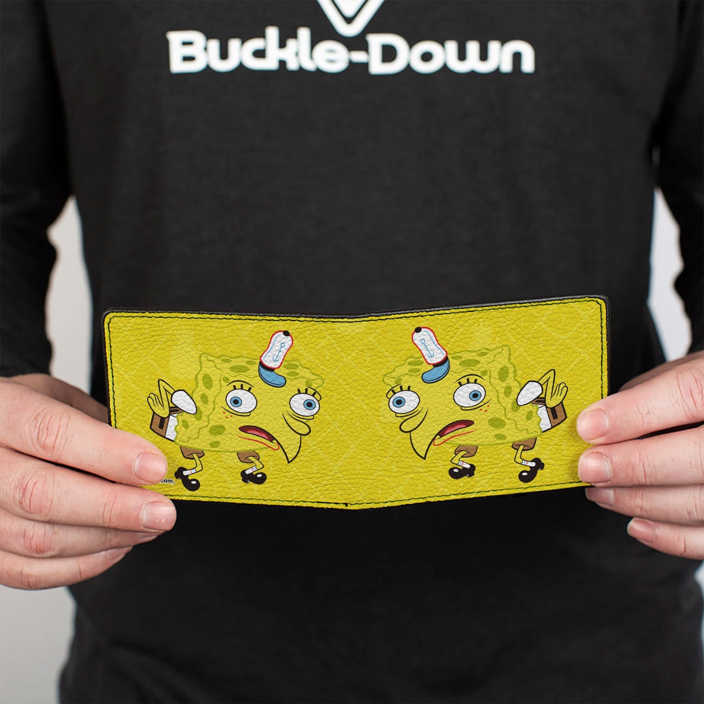Bi-Fold Wallet - Mocking SpongeBob Pose Pineapple CLOSE-UP Yellows