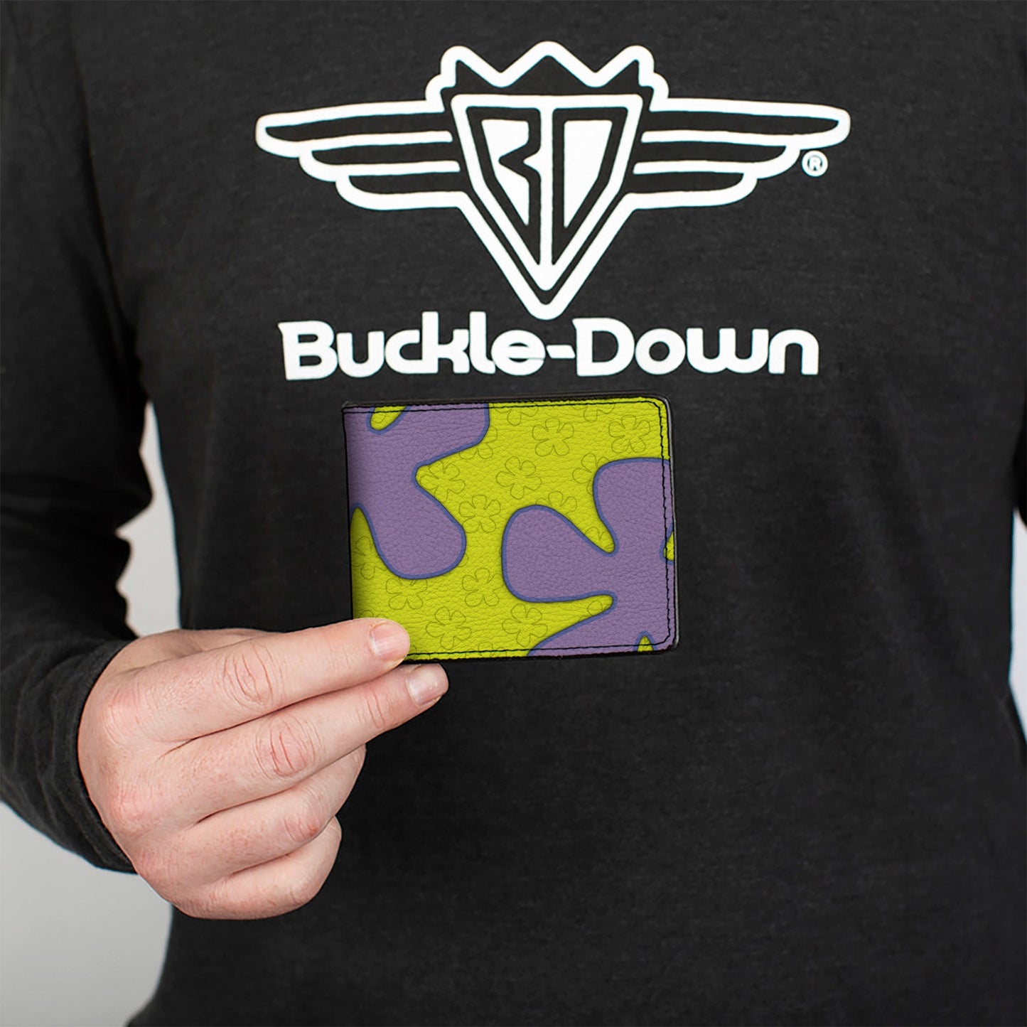 Bi-Fold Wallet - SpongeBob Flower Cloud Bounding Greens Purples