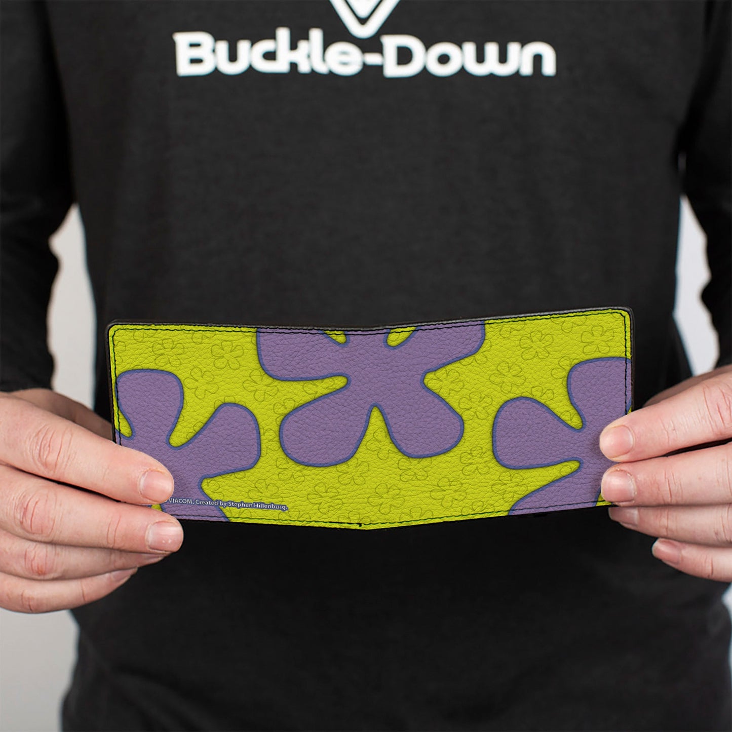 Bi-Fold Wallet - SpongeBob Flower Cloud Bounding Greens Purples