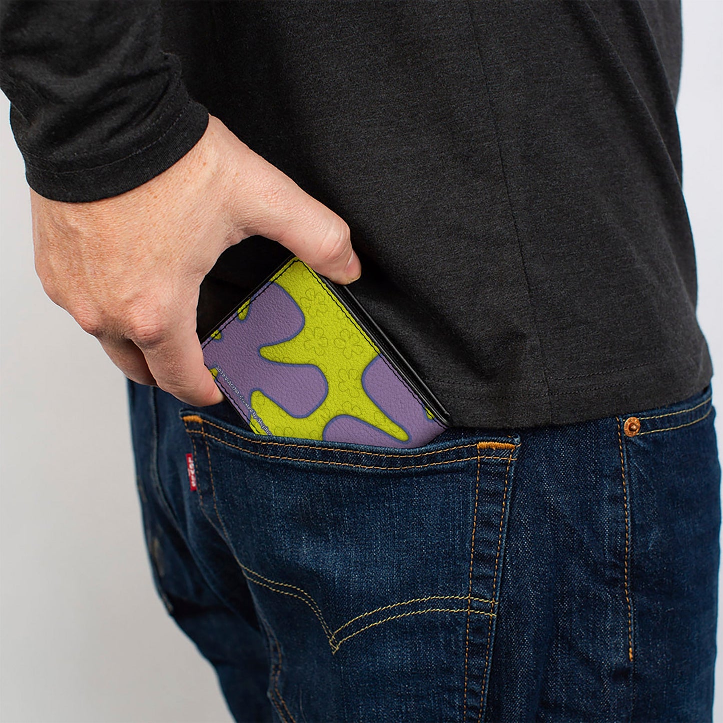 Bi-Fold Wallet - SpongeBob Flower Cloud Bounding Greens Purples