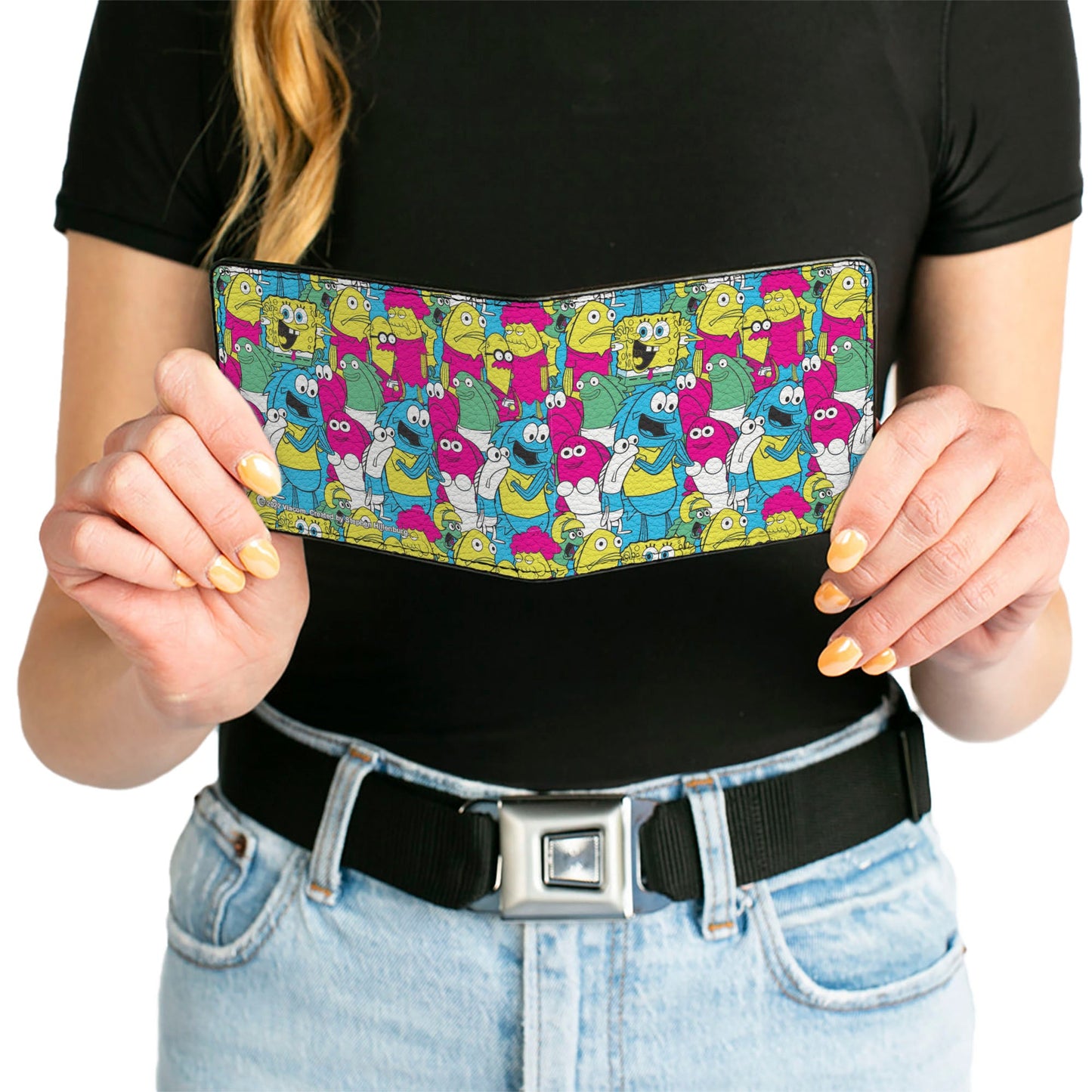 Bi-Fold Wallet - SpongeBob SquarePants and Friends Collage Blue