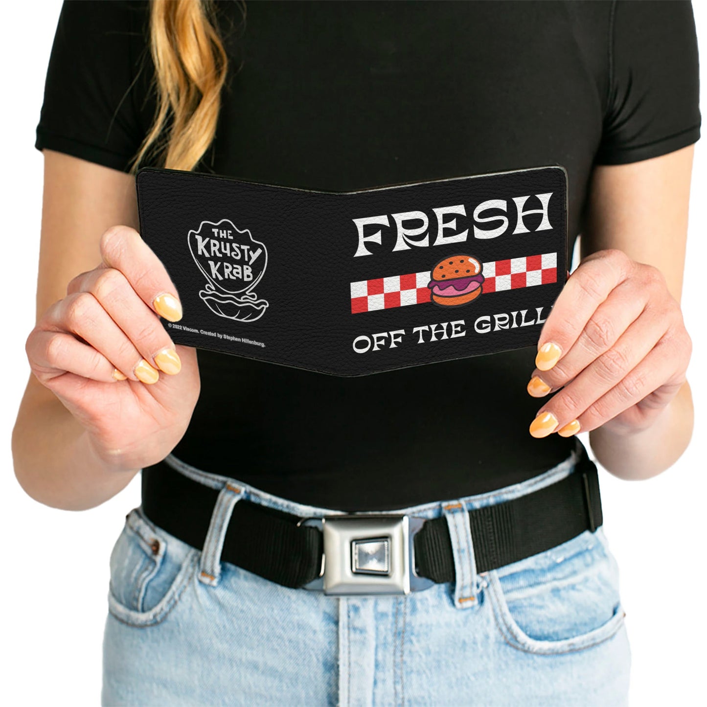Bi-Fold Wallet - SpongeBob SquarePants The Krusty Krab FRESH OFF THE GRILL Black/White