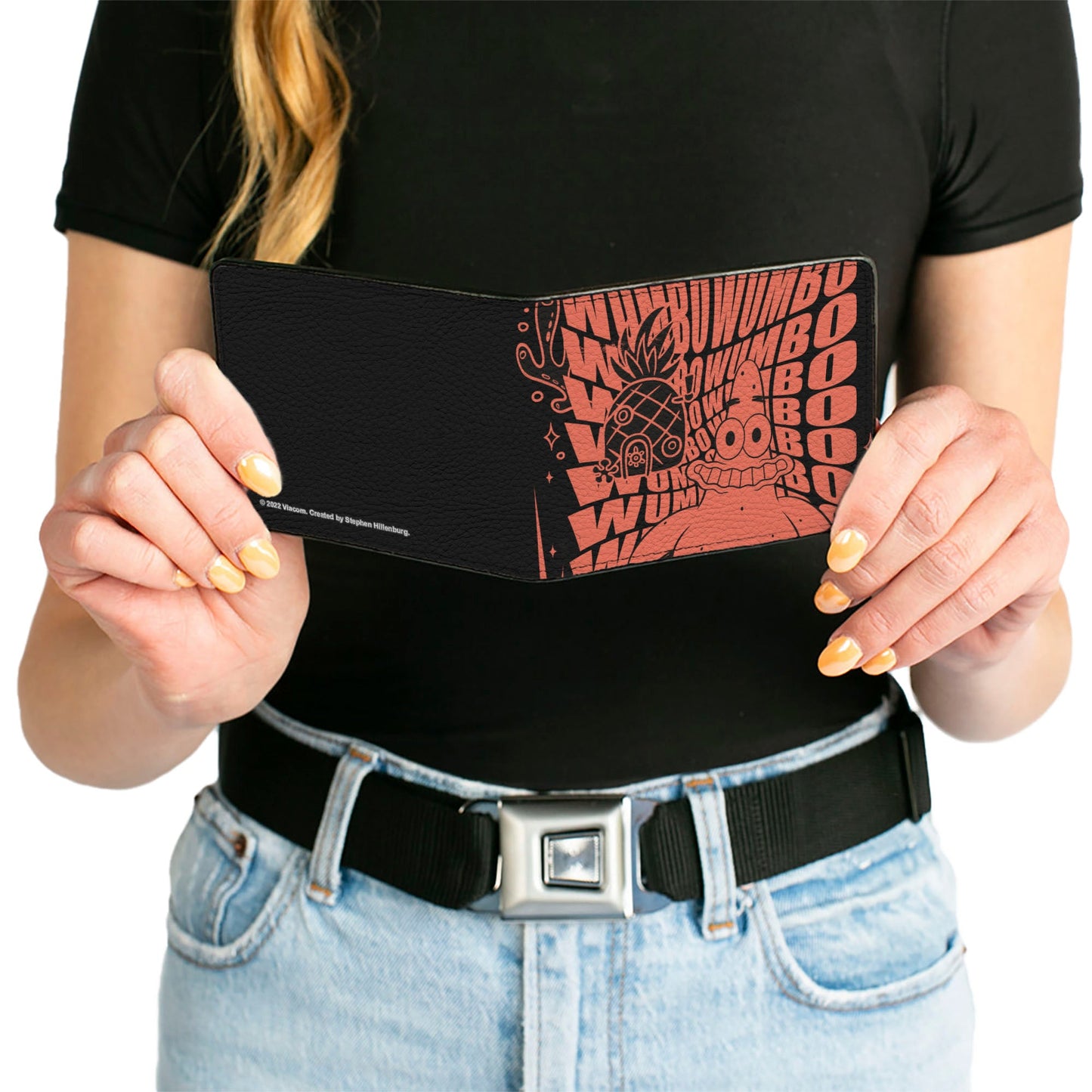 Bi-Fold Wallet - SpongeBob Patrick Star WUMBO Pose Black/Red