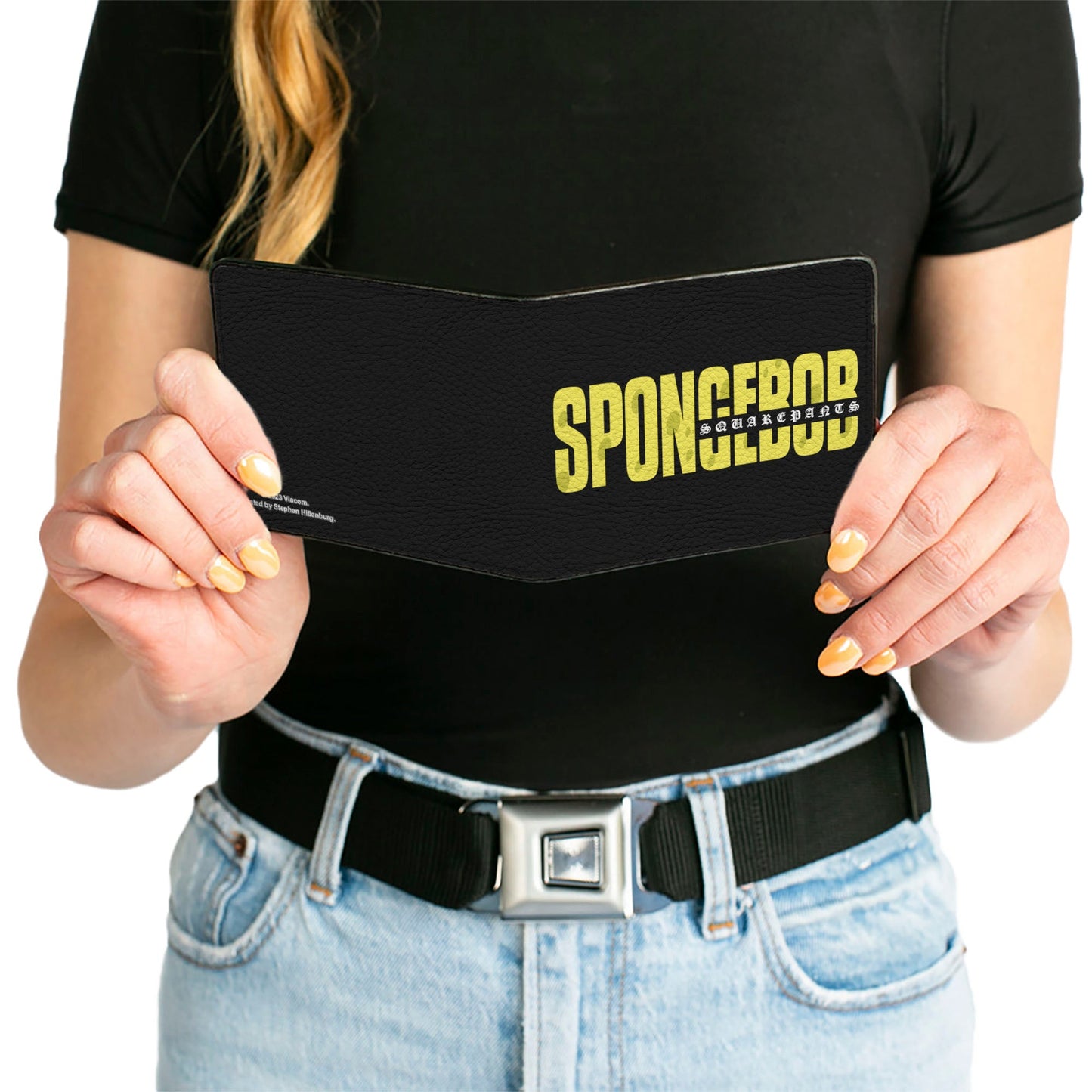 Bi-Fold Wallet - SPONGEBOB SQUAREPANTS Title Black/Yellow