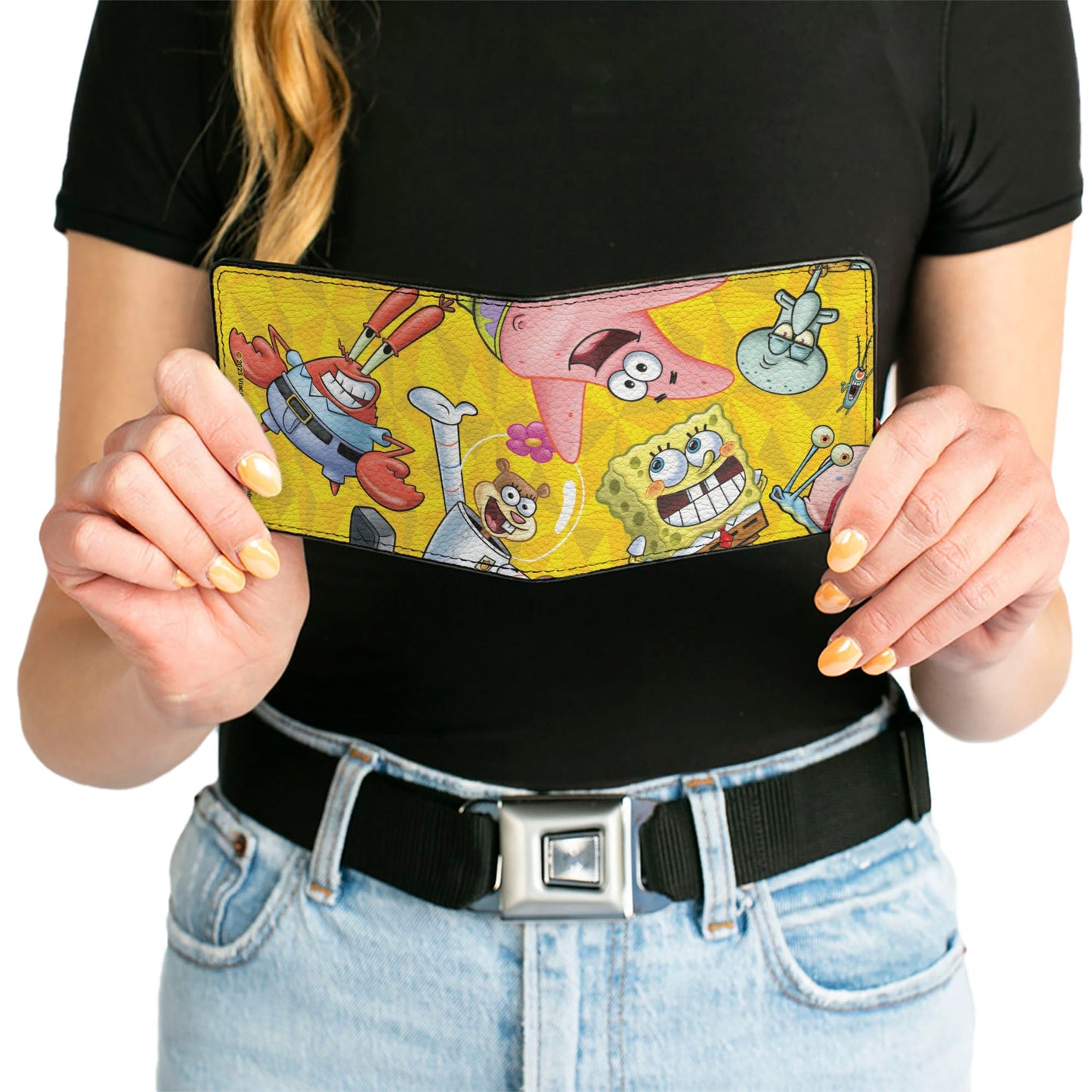 Bi-Fold Wallet - SpongeBob SquarePants Characters Pose Toss Yellows
