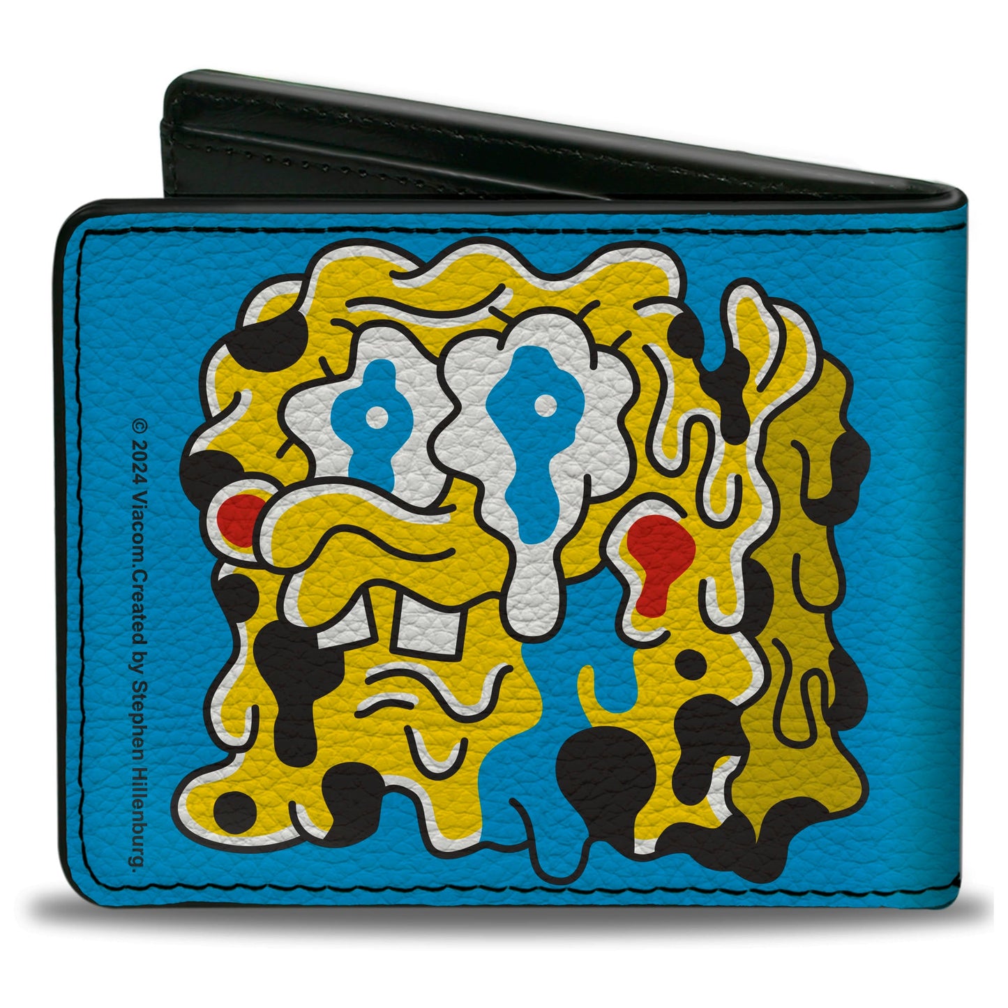 Bi-Fold Wallet - SpongeBob SquarePants Drooling and Melting Faces Blue