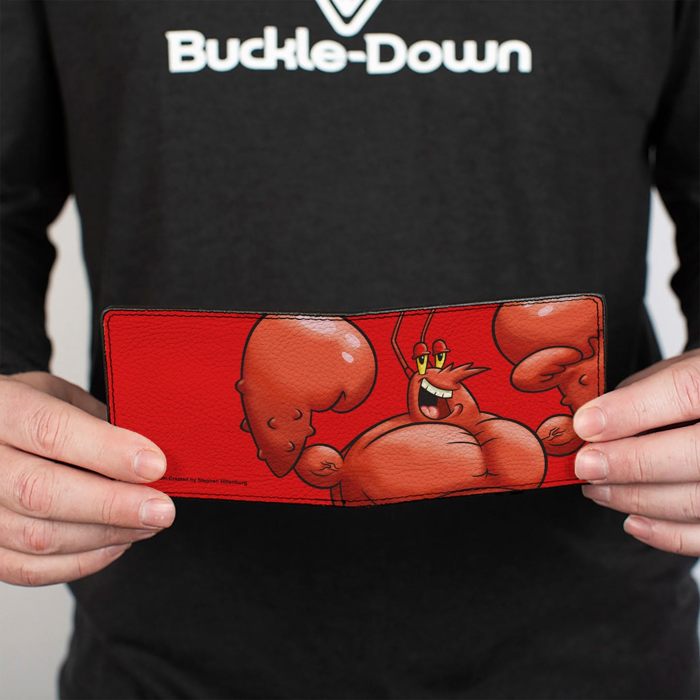 Bi-Fold Wallet - SpongeBob SquarePants Larry the Lobster Flex Pose Red