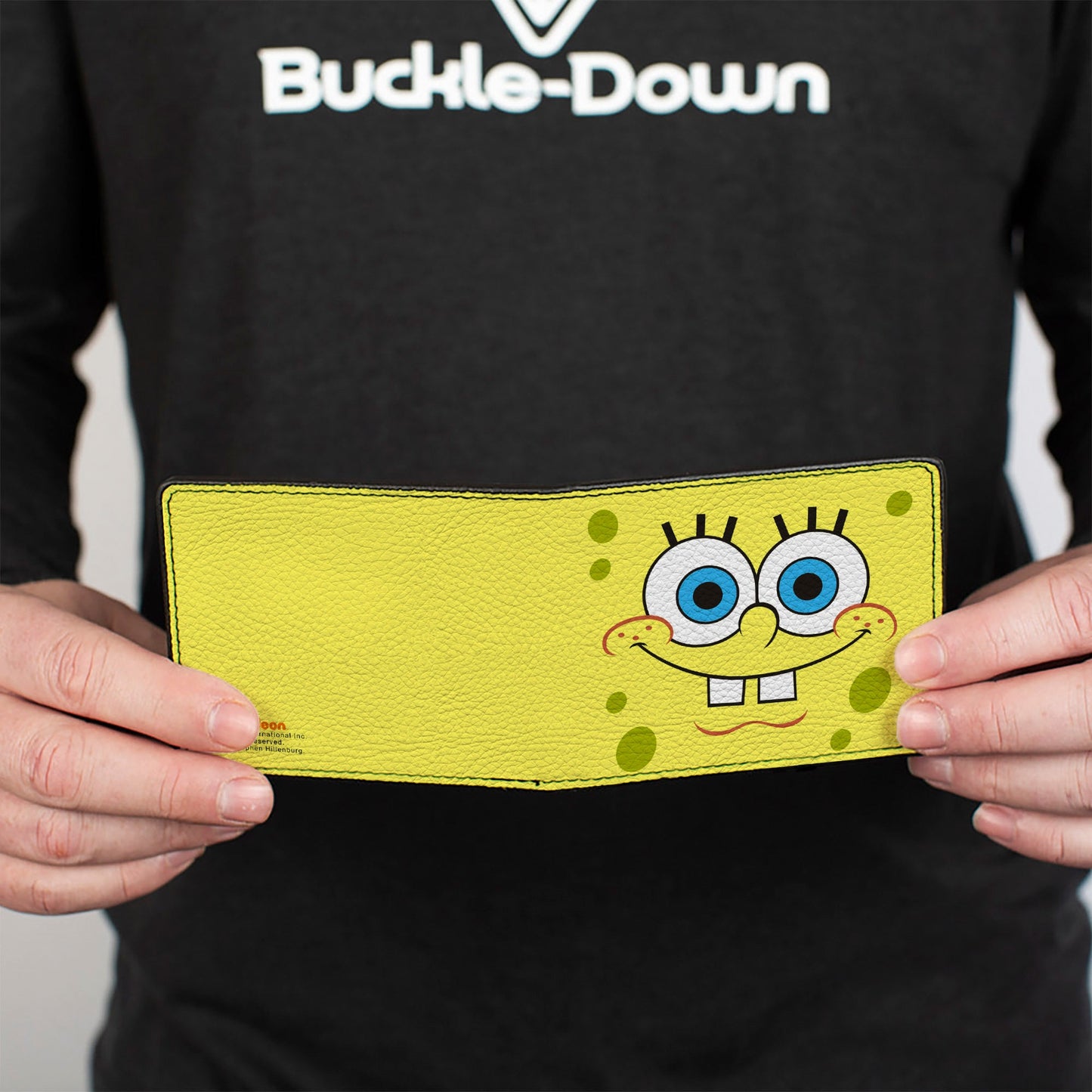 Bi-Fold Wallet - SpongeBob Face CLOSE-UP Yellows